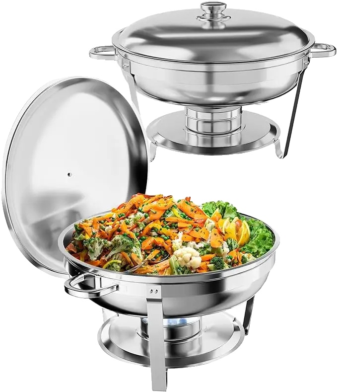 Chafing-dish-set, Edelstahlkonstruktion, Buffetwärmer Für Catering, 2stück