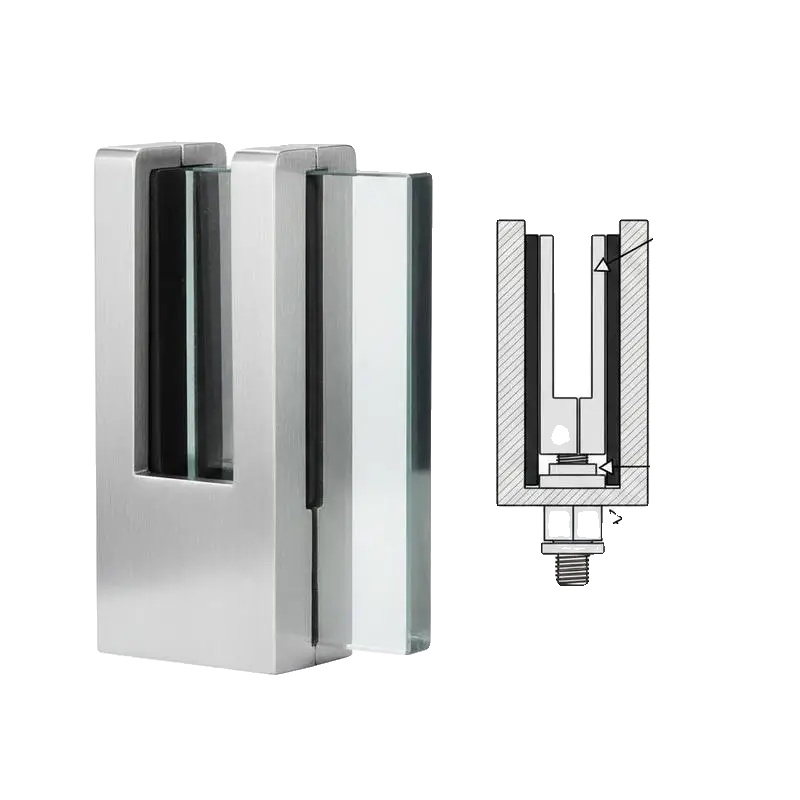 Glaszwinge, 304 Edelstahl, Geeignet Für 0,31"-0,47" Glas, Wandmontiertes Design, Vielseitig Für Verschiedene Anwendungen, Langlebige Konstruktion