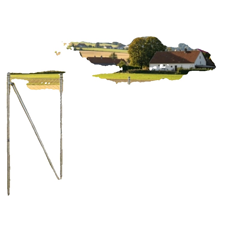 Zaunpfosten, Uv-beständiger Stahl, Komplettes Gartenkit, Weiss