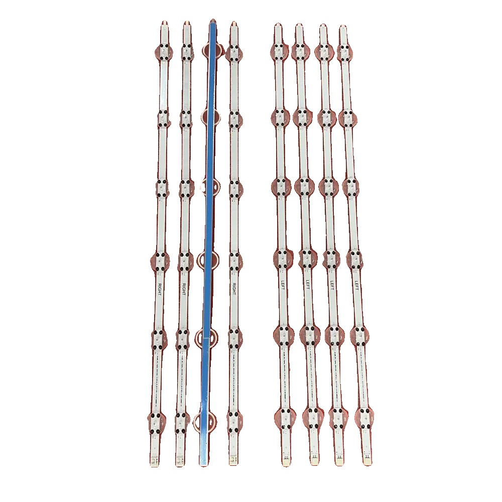Led-hintergrundbeleuchtungsstreifen, 8-teiliges Set, 1257 Mm Länge, Smd-typ, Durchschnittliche Lebensdauer Von 100000 Stunden, Kompatibel Mit Mehreren