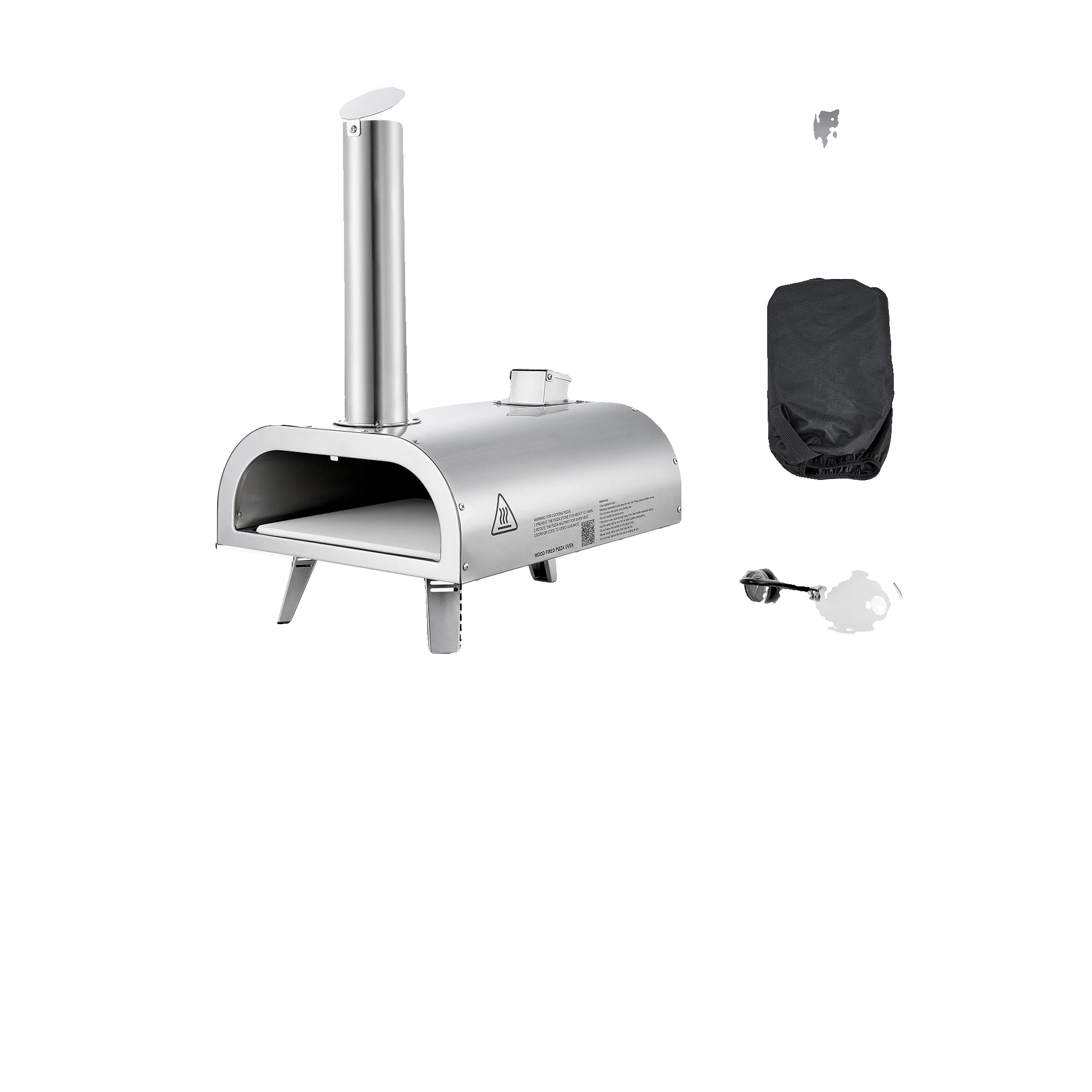 Pizzaofen, Für Den Außenbereich, Integriertes Thermometer, 12inch