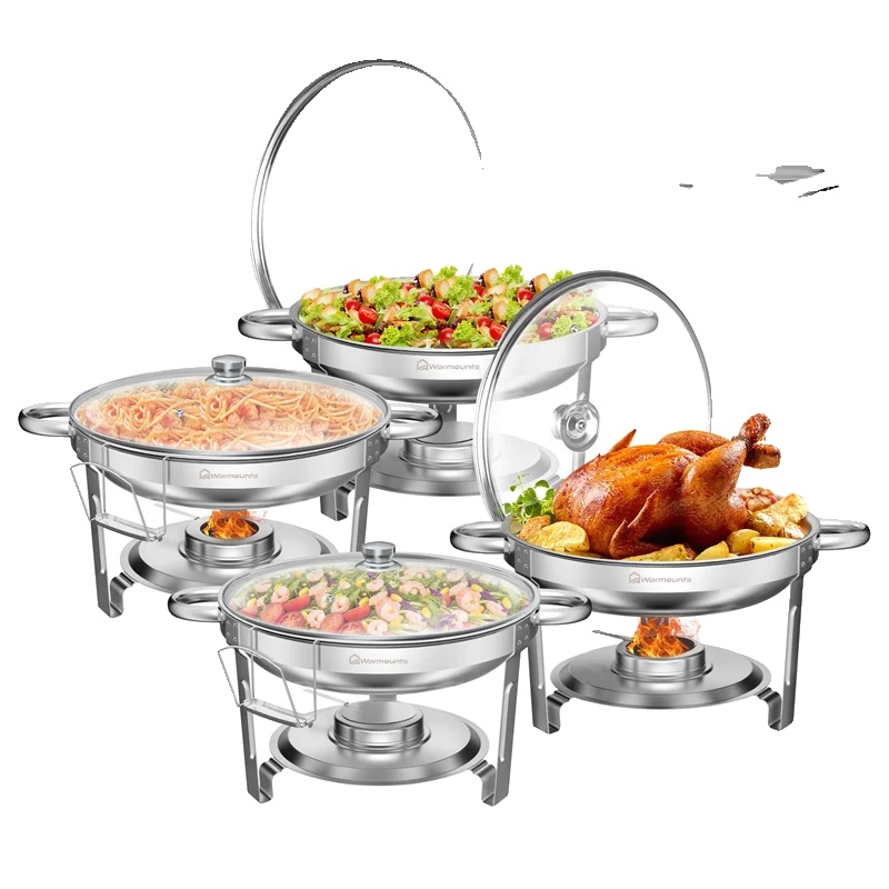 Chafing Dish Set, Edelstahl, 5 Quart Kapazität, 5 Qt 4 Pack