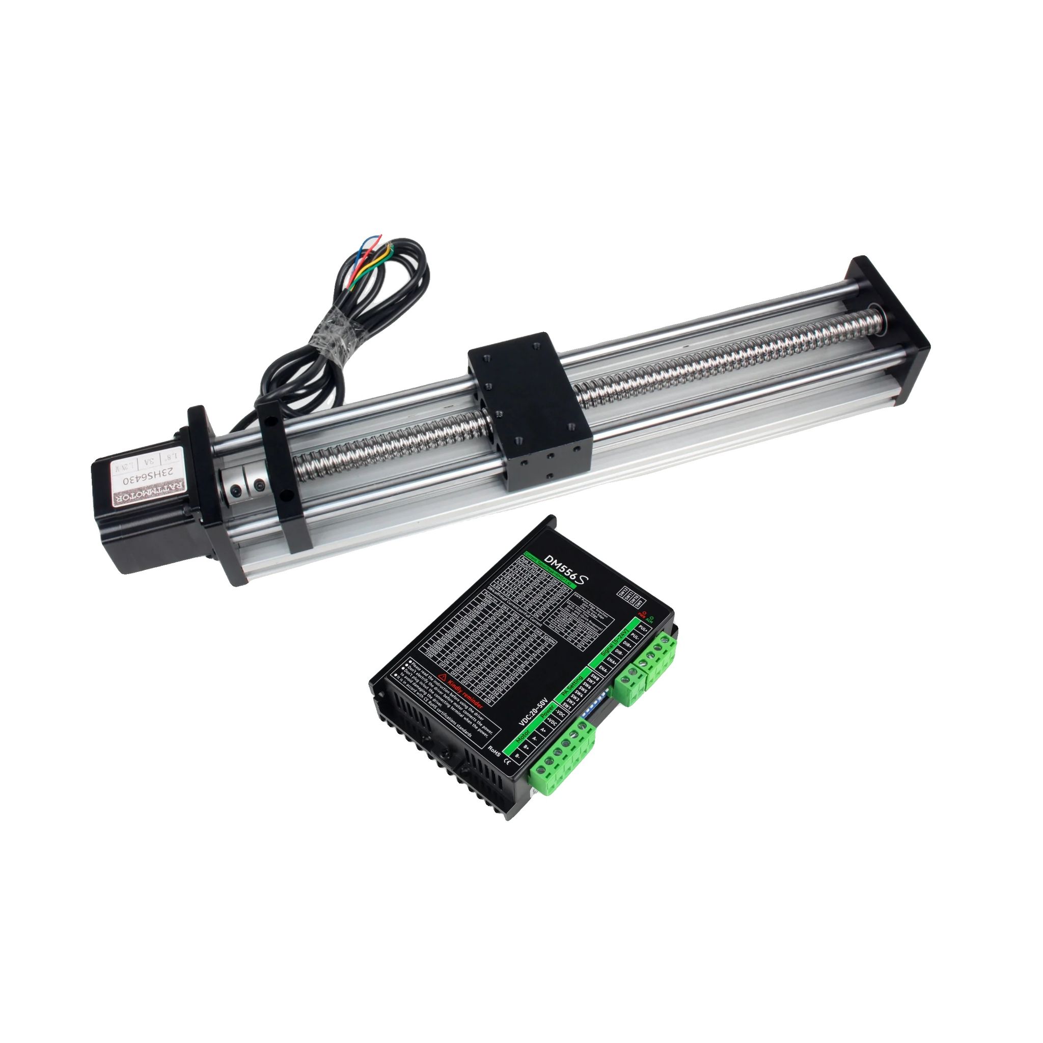 Schrittmotor-linearschienenmodul, Hohe Präzision, Flexible Installation, Fügen Sie Fahrer Hinzu, Hub 200mm