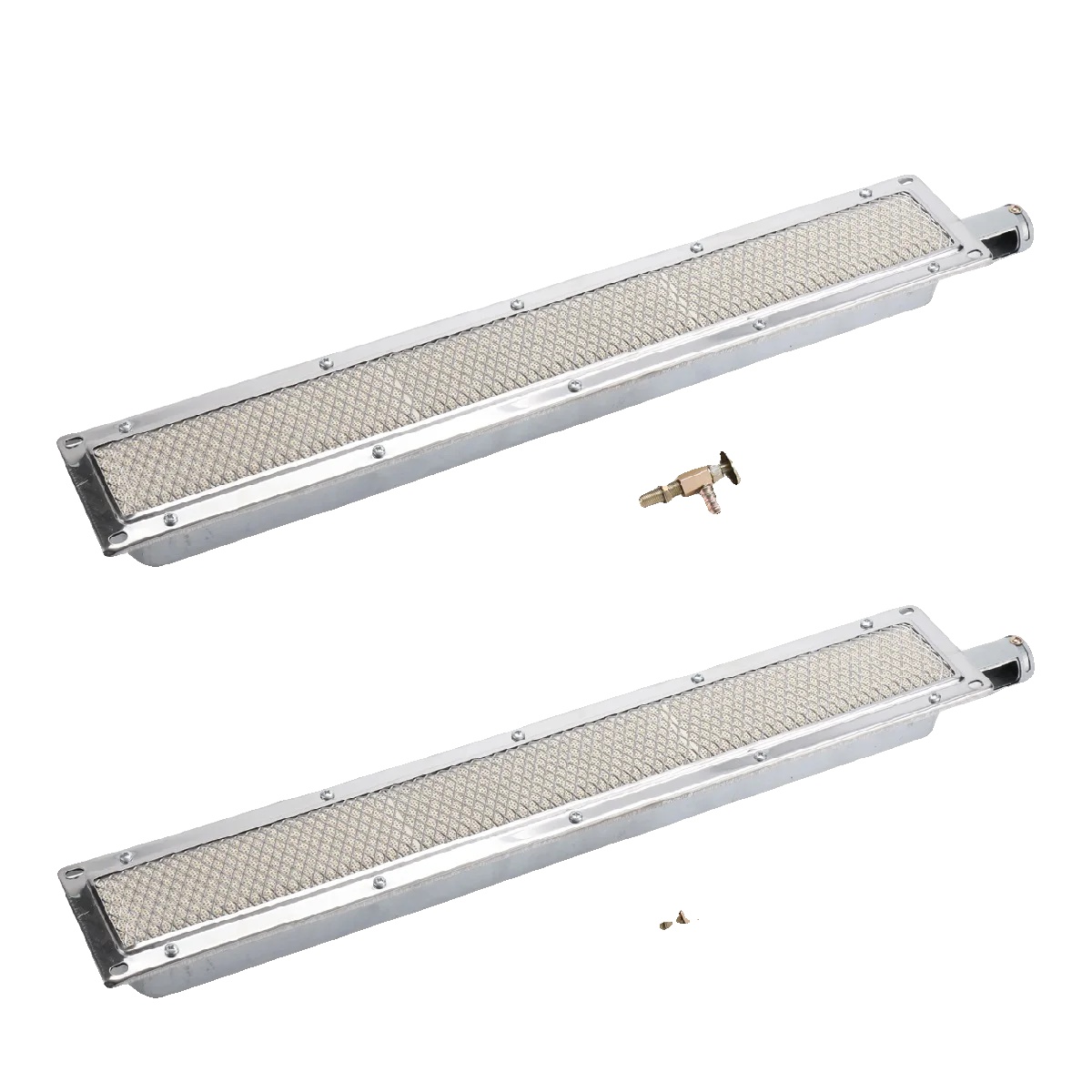 Infrarot-keramikbrenner, Vielseitiges Kochen, Einfache Bedienung, 2 Stk, 44x9.5cm