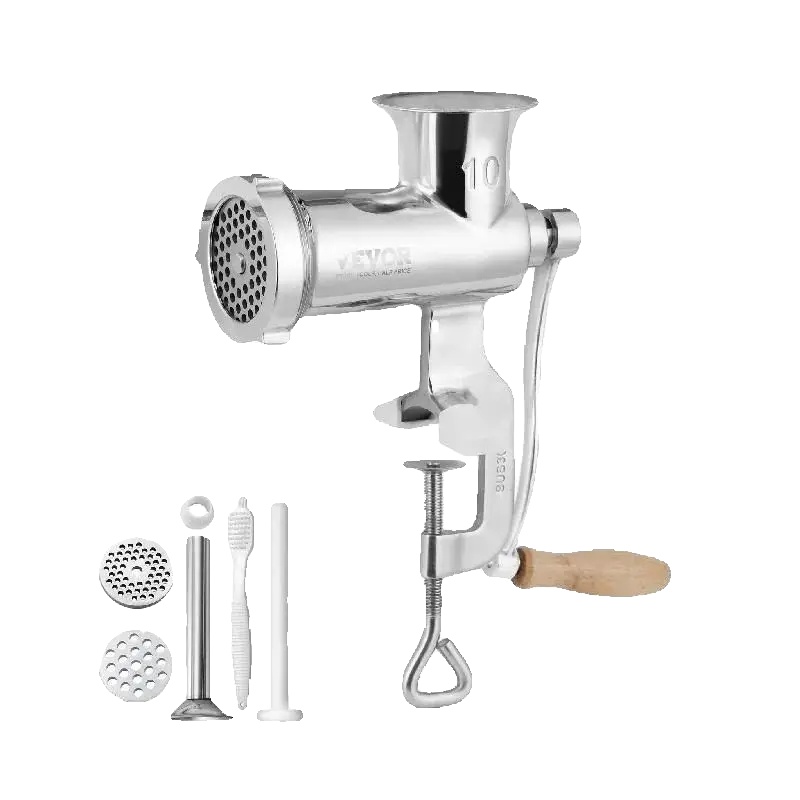 Manuelle Fleischwolf, 304 Edelstahl, Einfüllöffnung Durchmesser 3,3 Zoll, Gewicht 6 Lbs, Griff Länge 6,9 Zoll, Abmessungen 3,1 X 7,5 X 11,2 Zoll