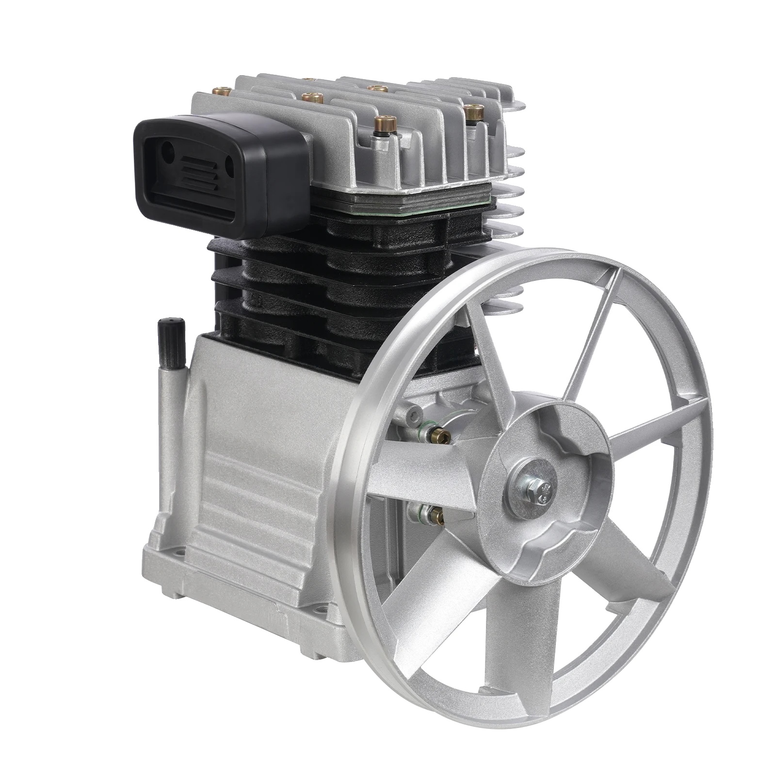 Luftkompressor Pumpenkopf, 66 Gal/min Ausstoß, Langlebiges Aluminium Und Eisen, Silber