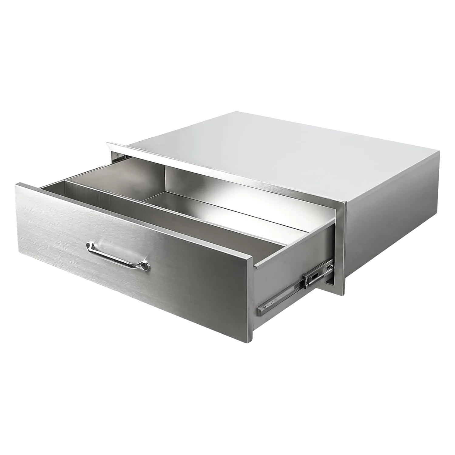 Außenküche Aufbewahrungsschublade, Bündiger Einbau, Langlebige Metallkonstruktion, Edelstahl