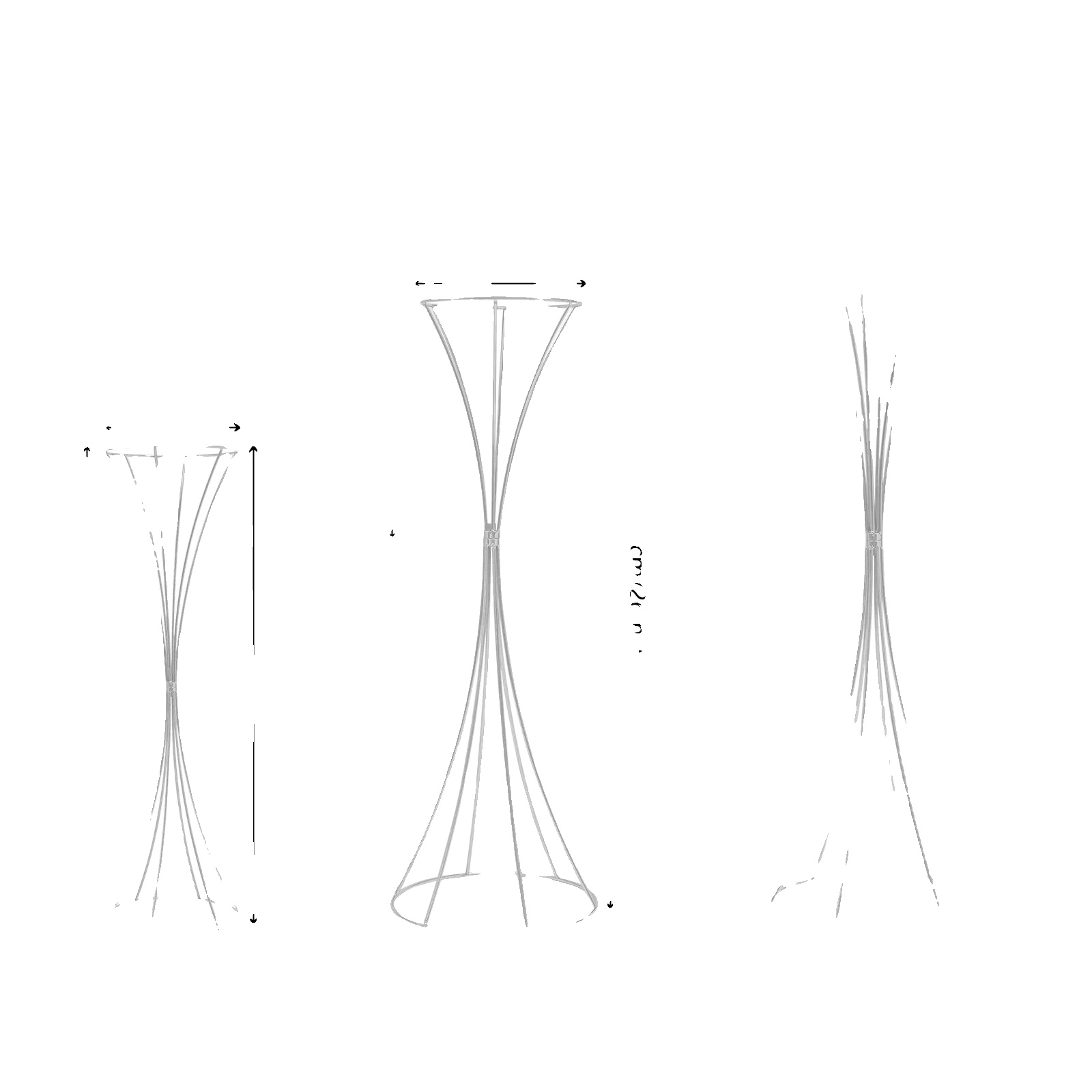 Blumenstand, Langlebiges Eisen, Vielseitige Anordnung, Silber