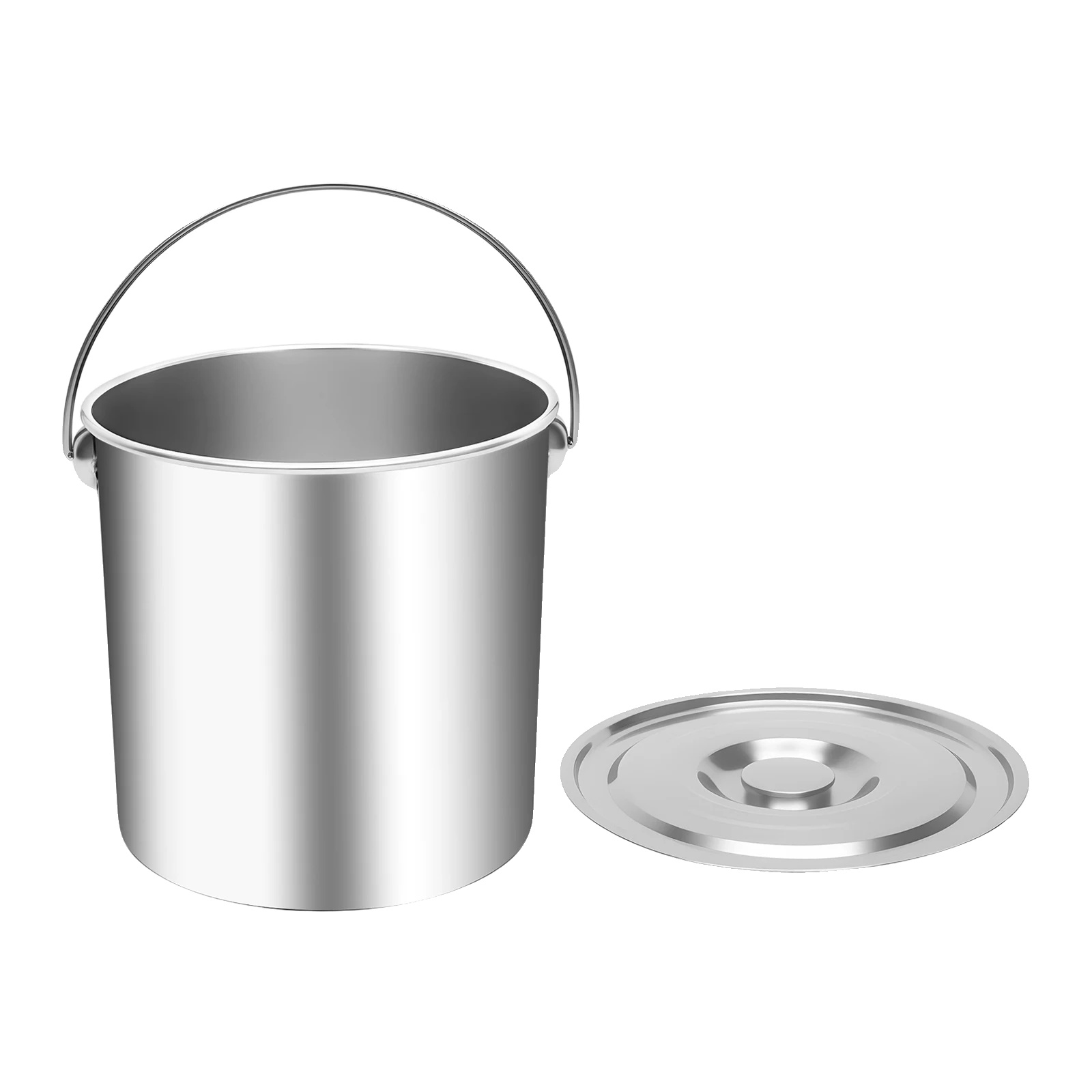 Lagerbehälter, Edelstahl, Sichere Abdeckung, Silber