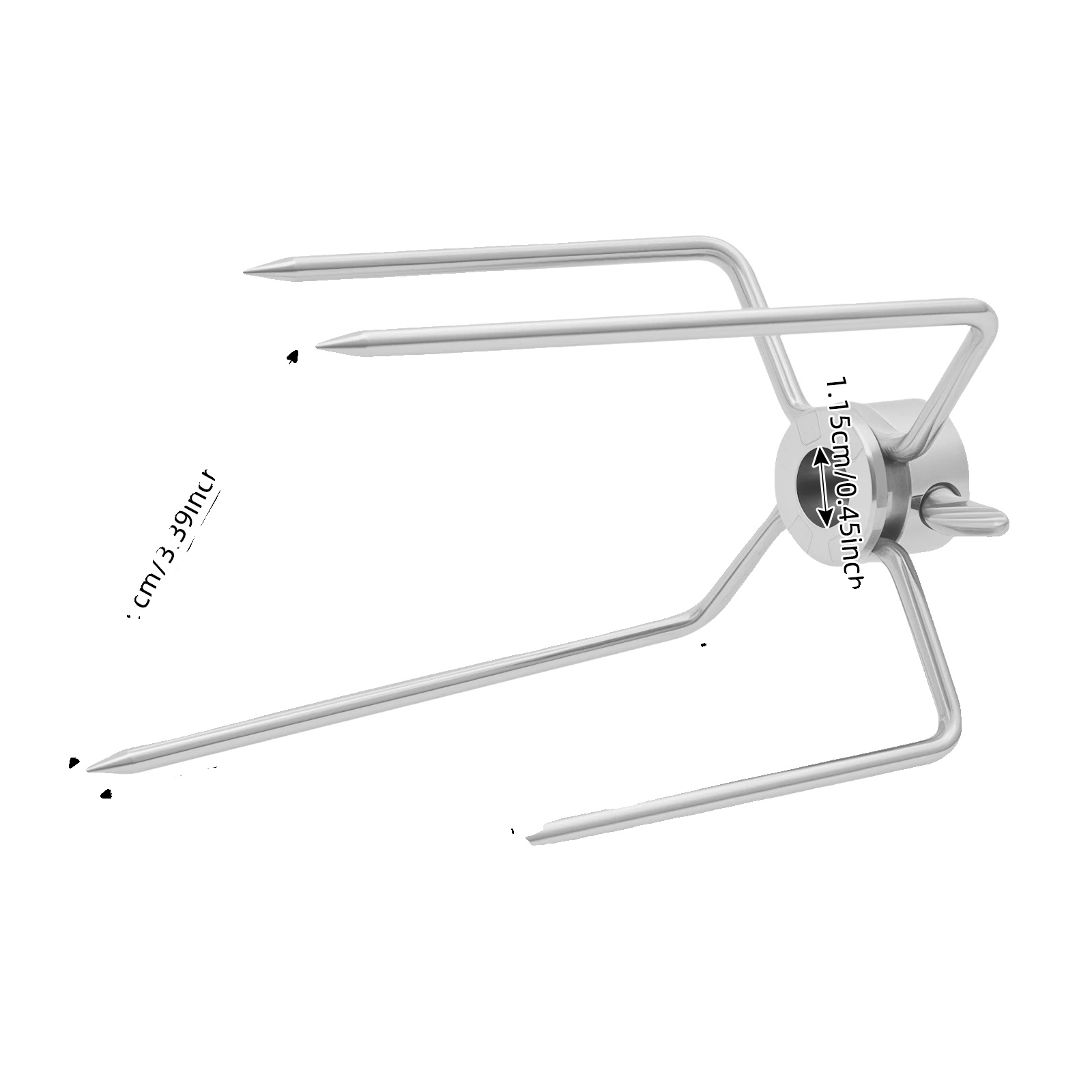 Rotisserie-gabeln, 304 Edelstahl, Set Von 4, Silber