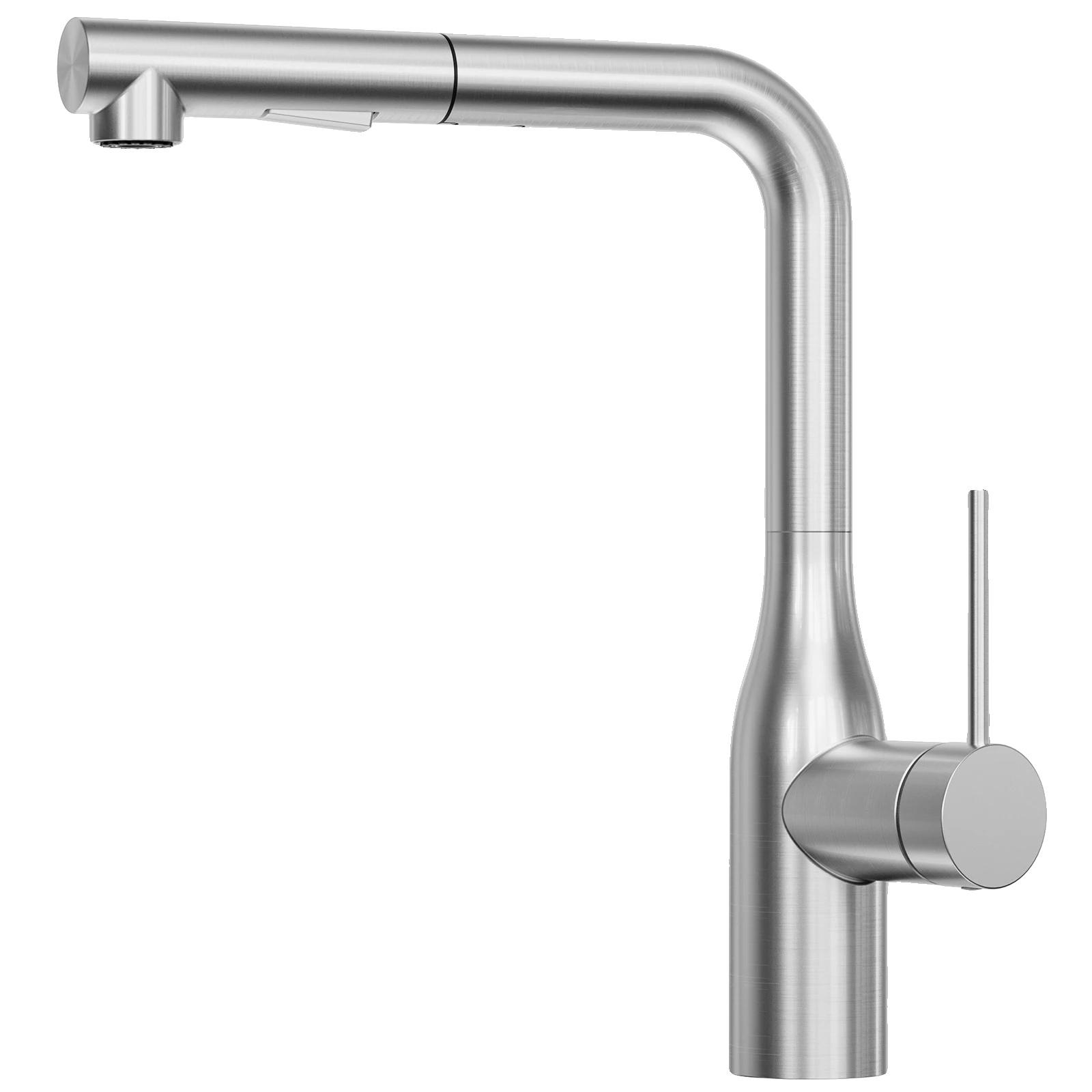 Küchenmixer, Ausziehbarer Auslauf, Einfache Installation, Chrom, G3/8