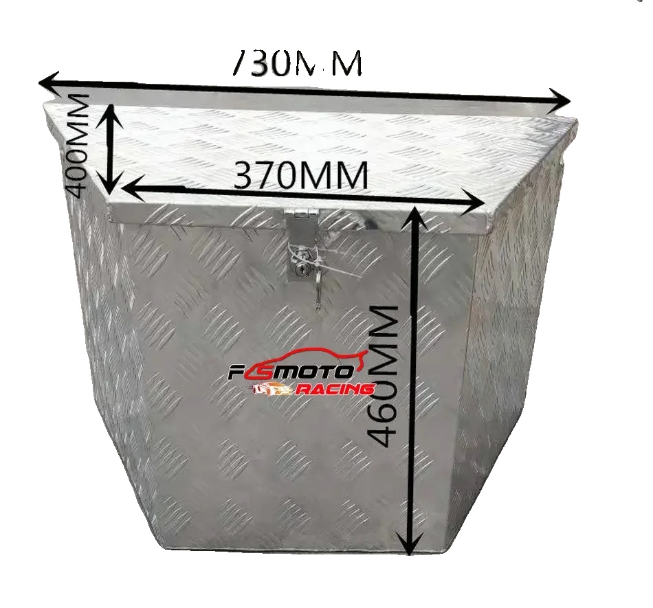 Werkzeugkastenlagerung, 730mm X 460mm X 400mm, Aluminiumlegierungsmaterial, Unterbodeninstallation, Kompatibel Mit Verschiedenen Fahrzeugmodellen,