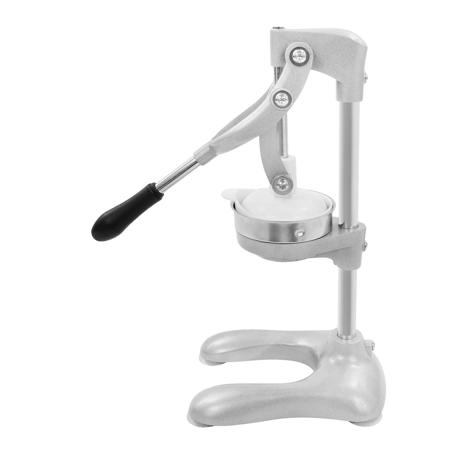 Manueller Entsafter, Ergonomisches Design, Mehrfruchtkompatibilität, Silber