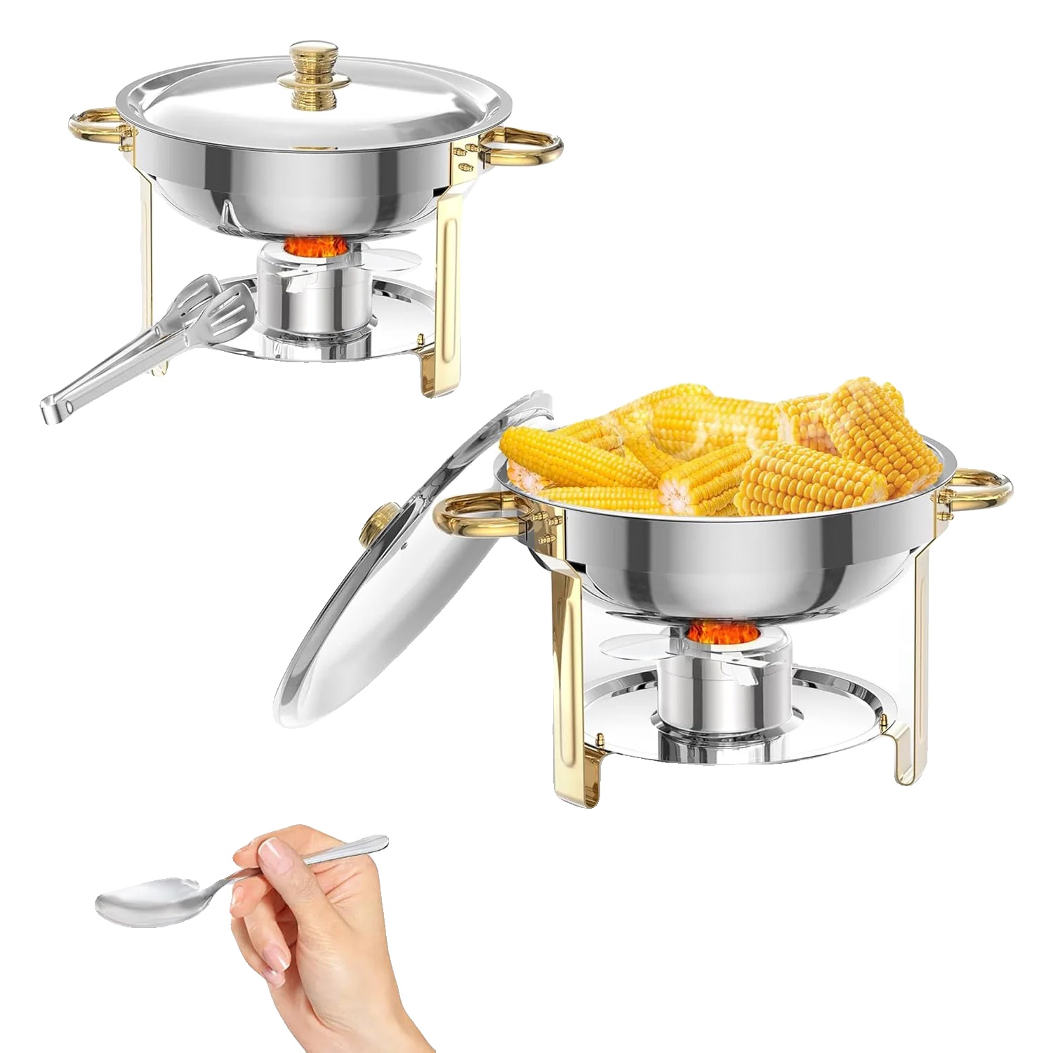 Chafing-dish-set, Edelstahlkonstruktion, Temperaturregelung, 2stück