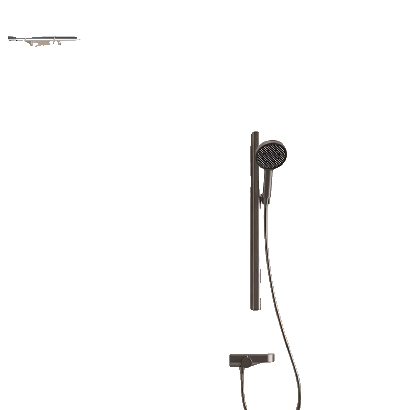 Duschvorhangstange, Verstellbare Länge 72-95 Cm, Vertikale Länge 90-130 Cm, L-förmiges Design, Edelstahlmaterial, Bohrfreie Installation