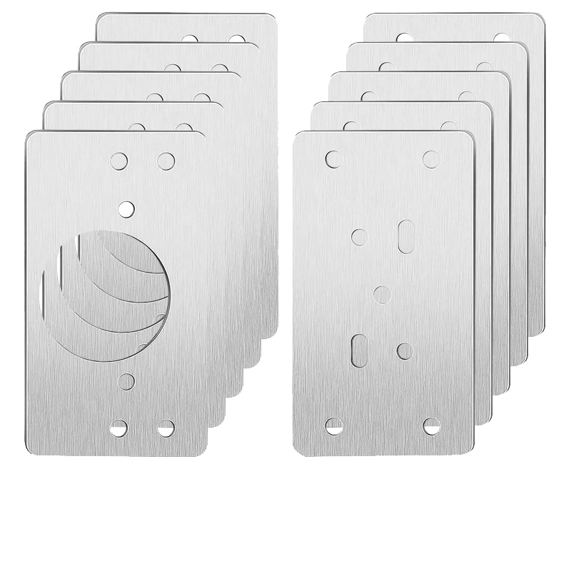 Möbel-scharnier-reparaturplatte, Edelstahl, Einfache Installation, 10pcs Mischplatte