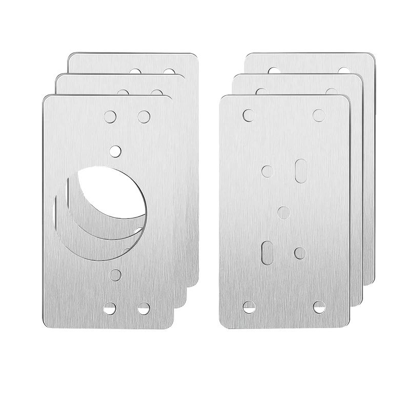 Möbel-scharnier-reparaturplatte, Edelstahl, Einfache Installation, 6pcs Mischplatte