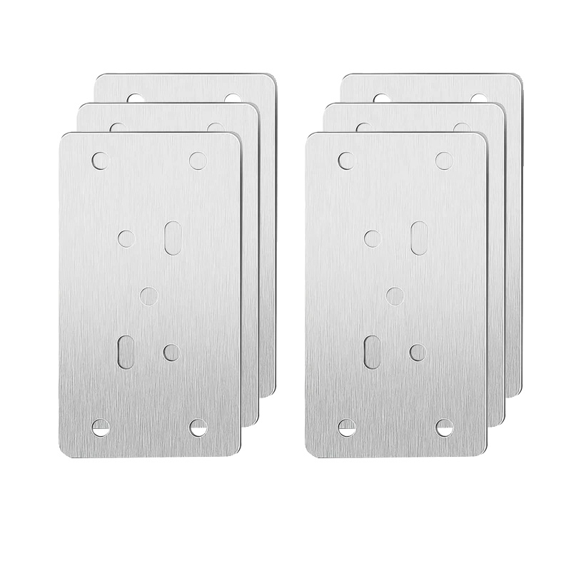 Möbel-scharnier-reparaturplatte, Edelstahl, Einfache Installation, 6pcs B Platte
