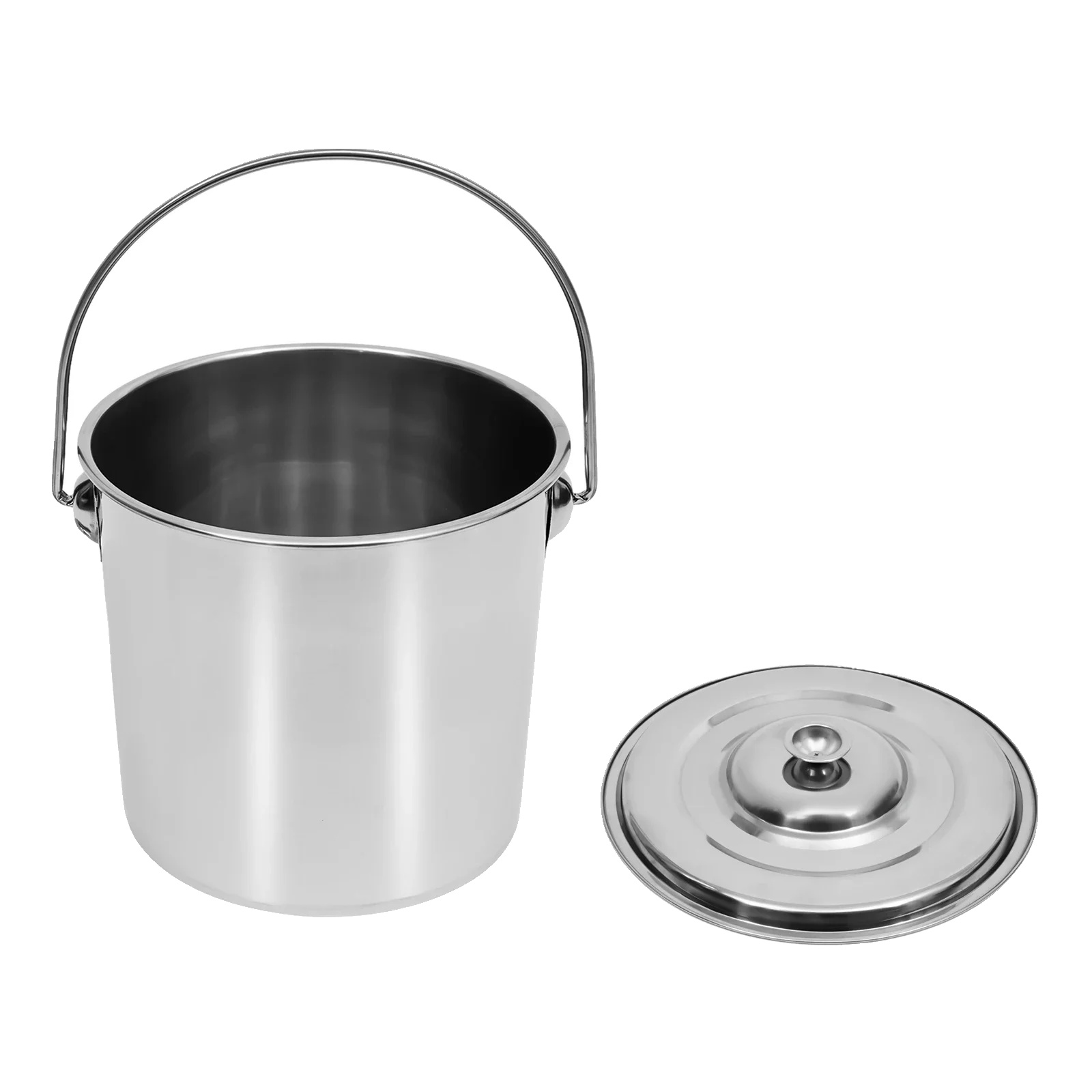 Küchenbehälter, Lebensmittelechtes Edelstahl, Große Kapazität, Silber