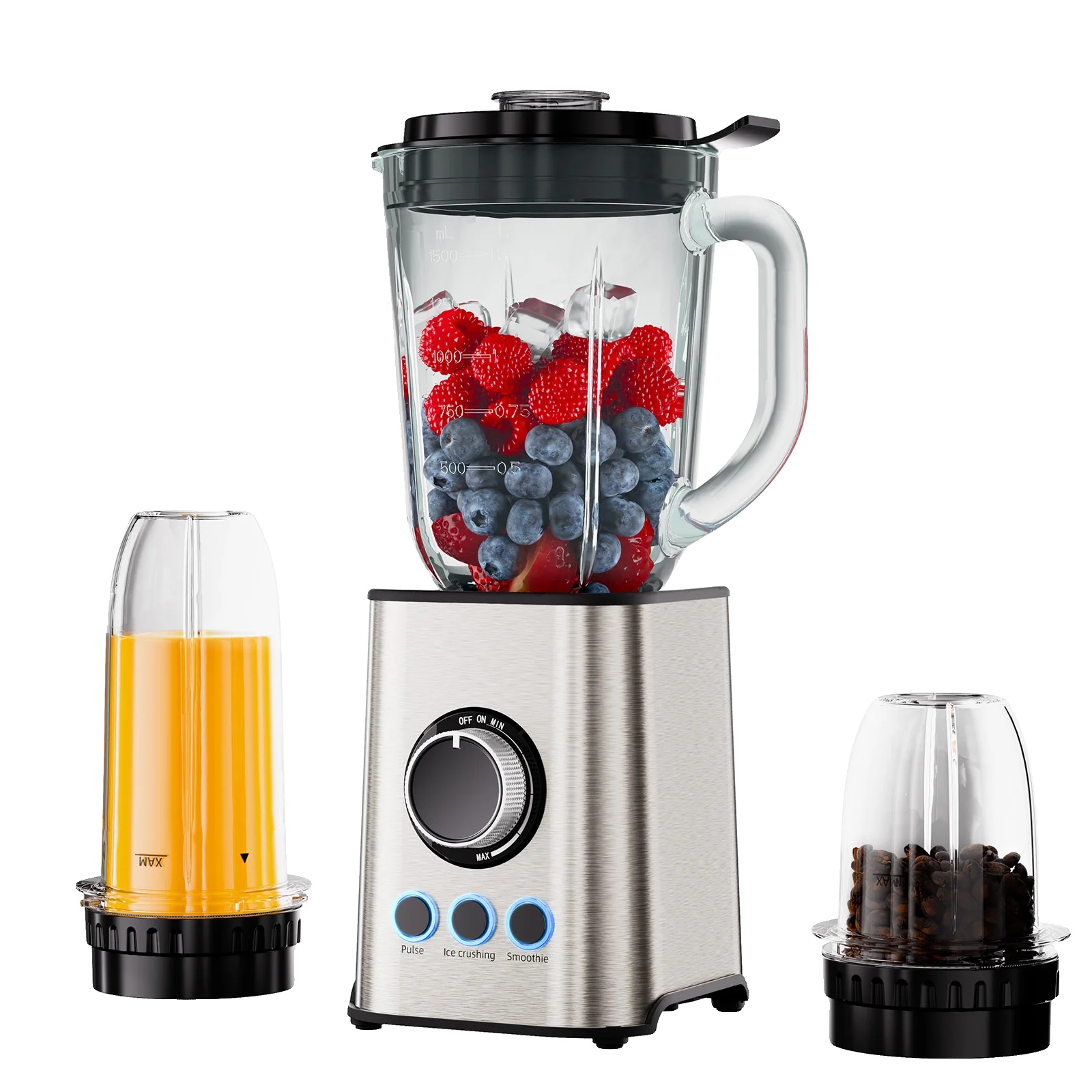 Smoothie Maker, 1300w Leistung, Vielseitiges 6-klingen-system, Tb003, Eu-stecker