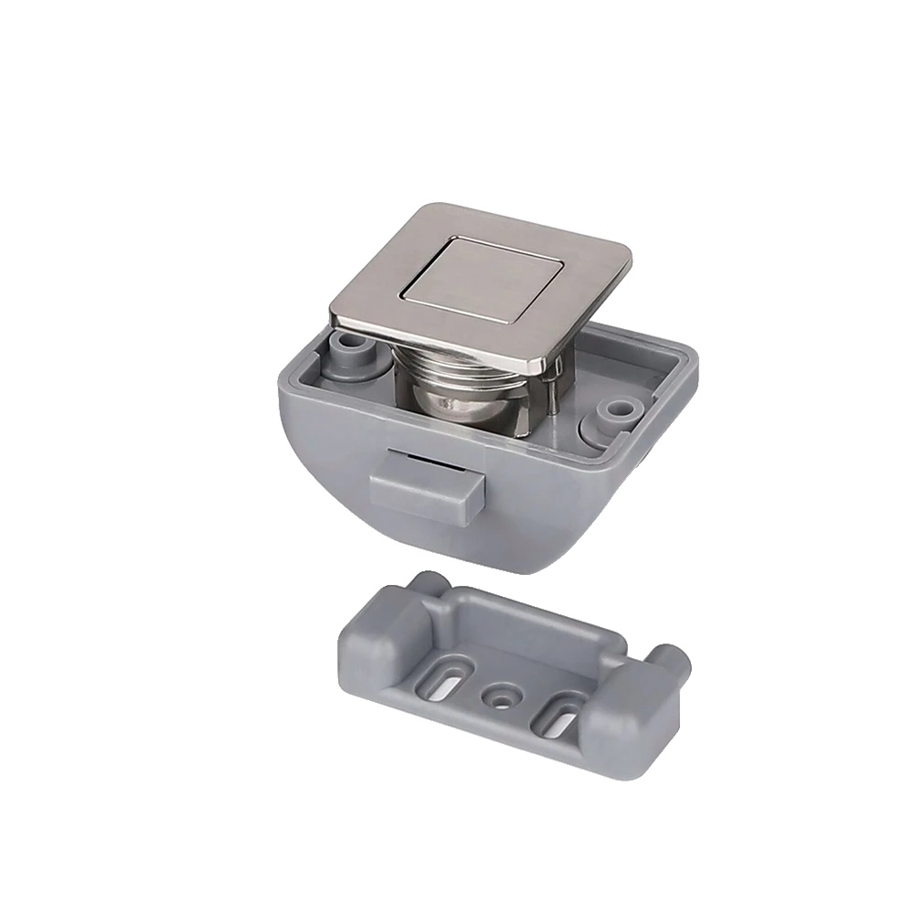 Auto-push-lock, Schlüsselloses Design, Vielseitige Anwendungen, Satin Nickel