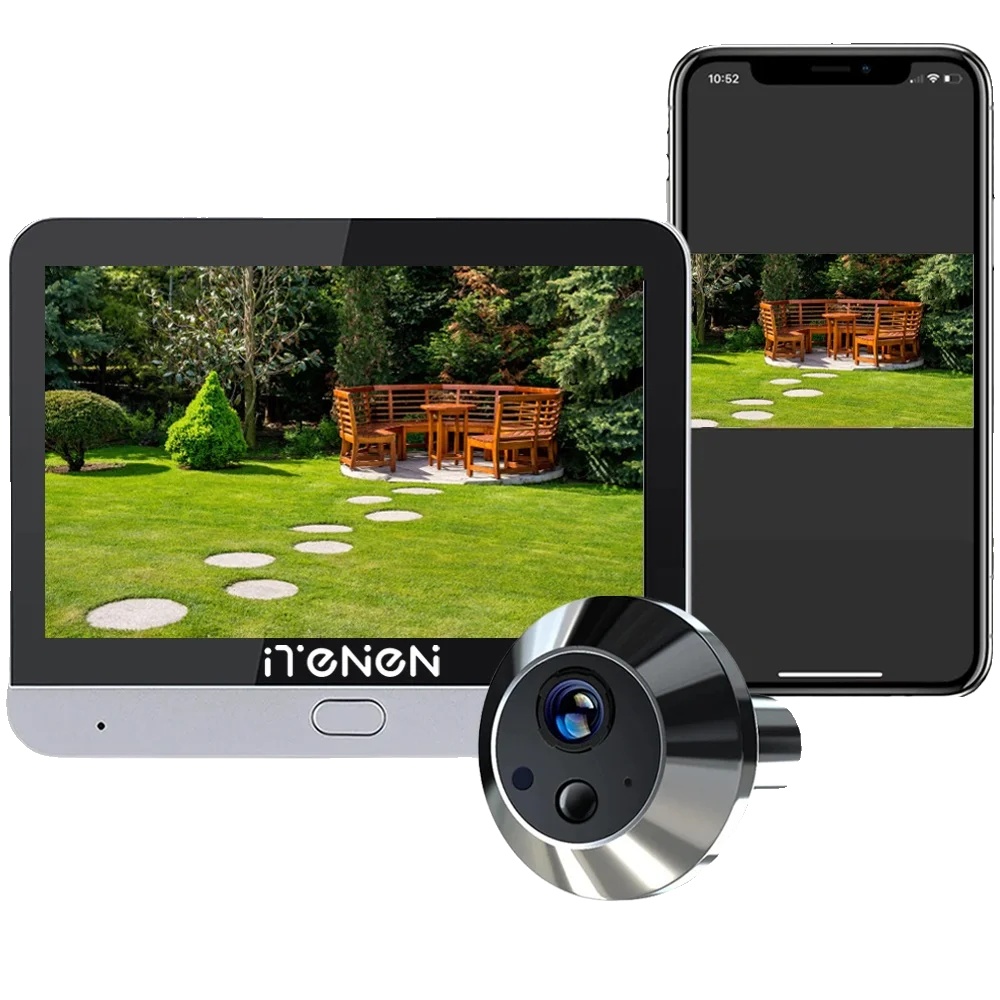 Haussicherheitskamera, 3mp Auflösung, Alexa-kompatibel, Silber (mit Alexa)