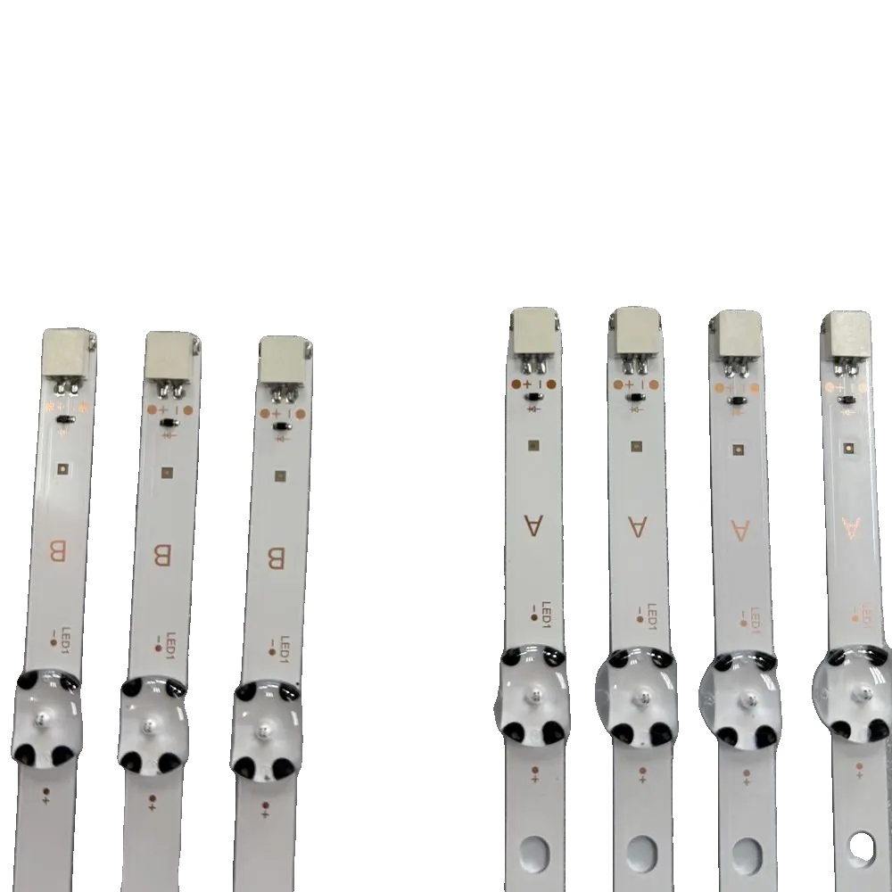 Led-streifen, Länge 53,5 Mm, 7 Led (4 Stk), 8 Led (3 Stk), Dimmbar, Aluminium