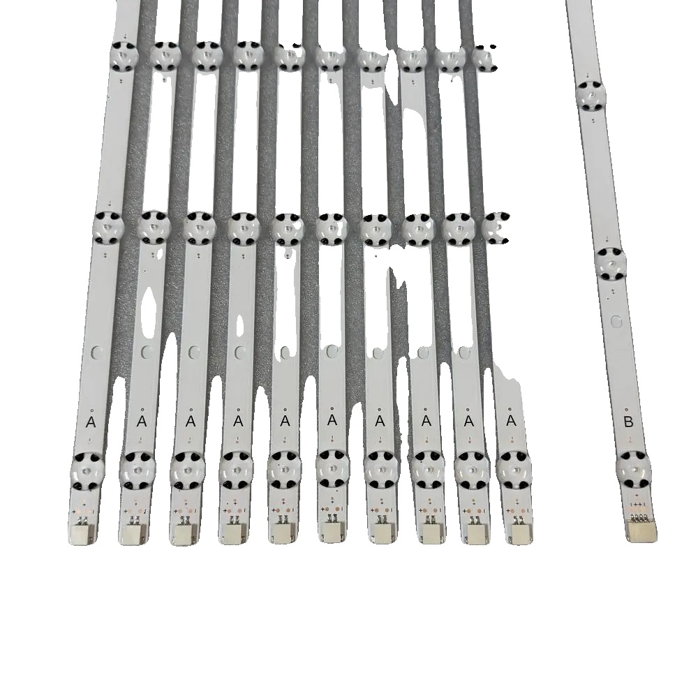 Led-streifen, 11 Stück/set, 706mm Länge, 7 Leds (3v) Für Standardstreifen, 8 Leds (3v) Für Spezialstreifen, Doppelseitiges Klebeband Enthalten