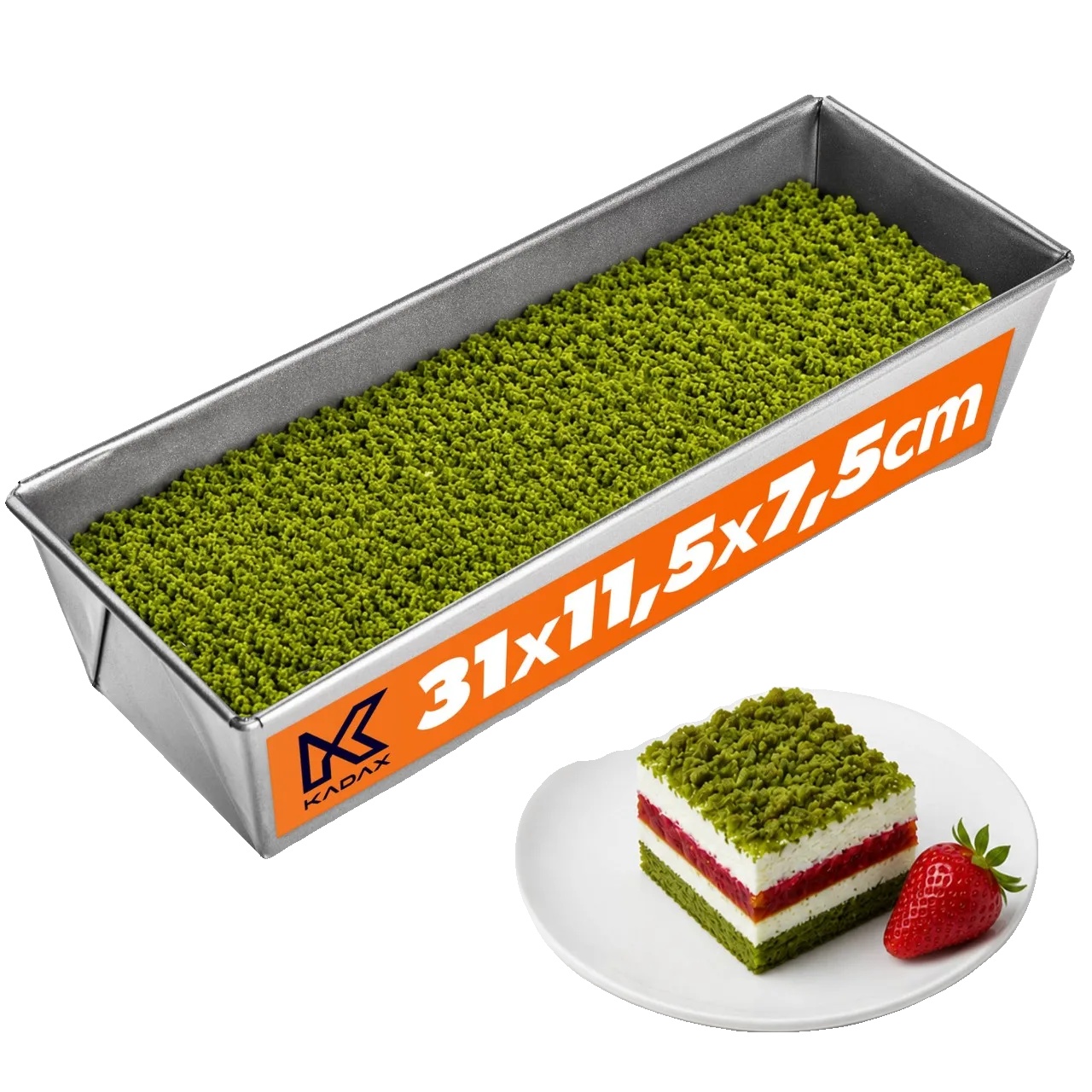 Kuchenform, 31 Cm, Antihaftbeschichtet, Kompatibel Mit Verschiedenen Rezepten, Ce-zertifiziert, Metallmaterial