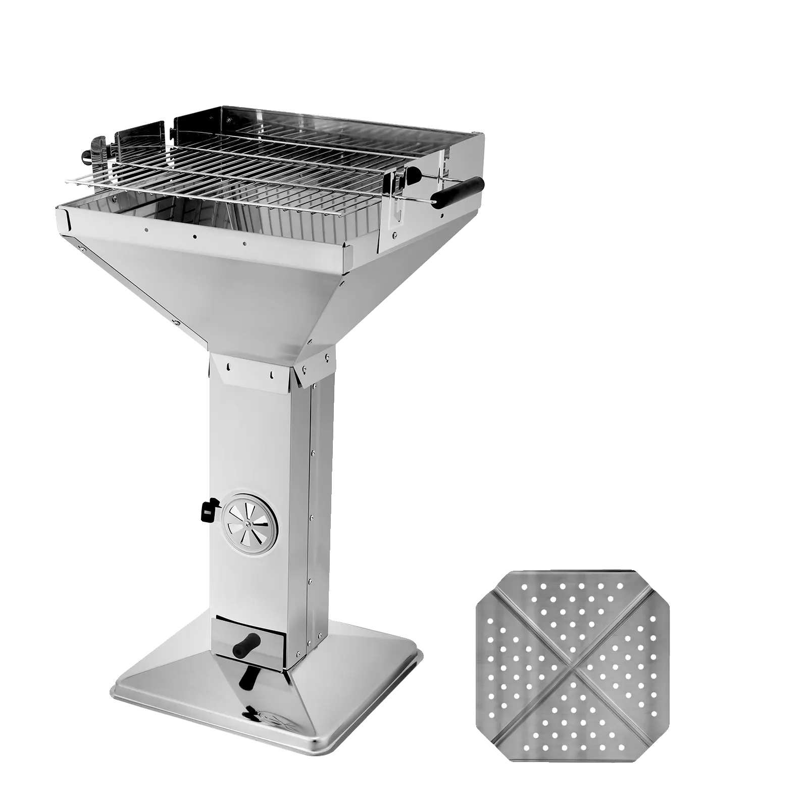 Holzkohlegrill, Höhenverstellbarer Rost, Leicht Zu Reinigen, Typ 2