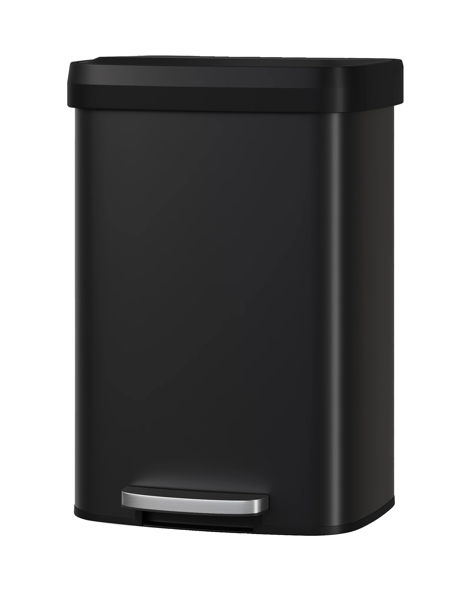 Mülltonne, 49 Liter Fassungsvermögen, Tret-design, Schwarz
