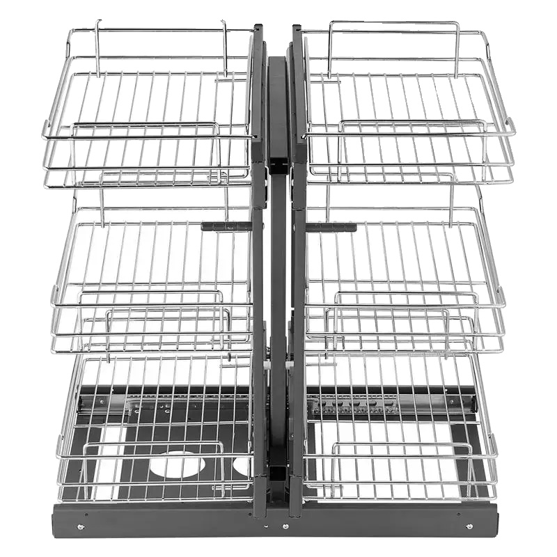 Eckausziehorganisator, 3-stufiges Design, Konstruktion Aus Kohlenstoffstahl, Silber