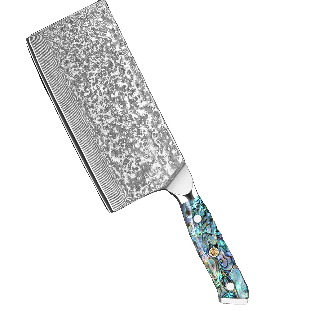 Küchenmesser, Damaststahl, 18-zoll Klingenlänge, 13-zoll Griff Länge, Fcm-zertifizierung, Edelstahlgriff