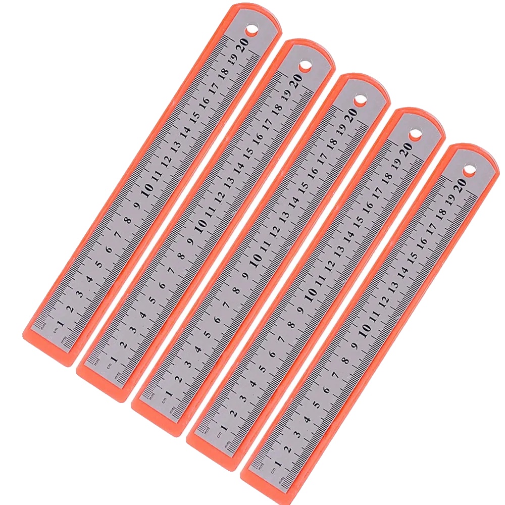 Gerade Lineal, Edelstahl, Präzisionsmesswerkzeug, 5pcs 20cm