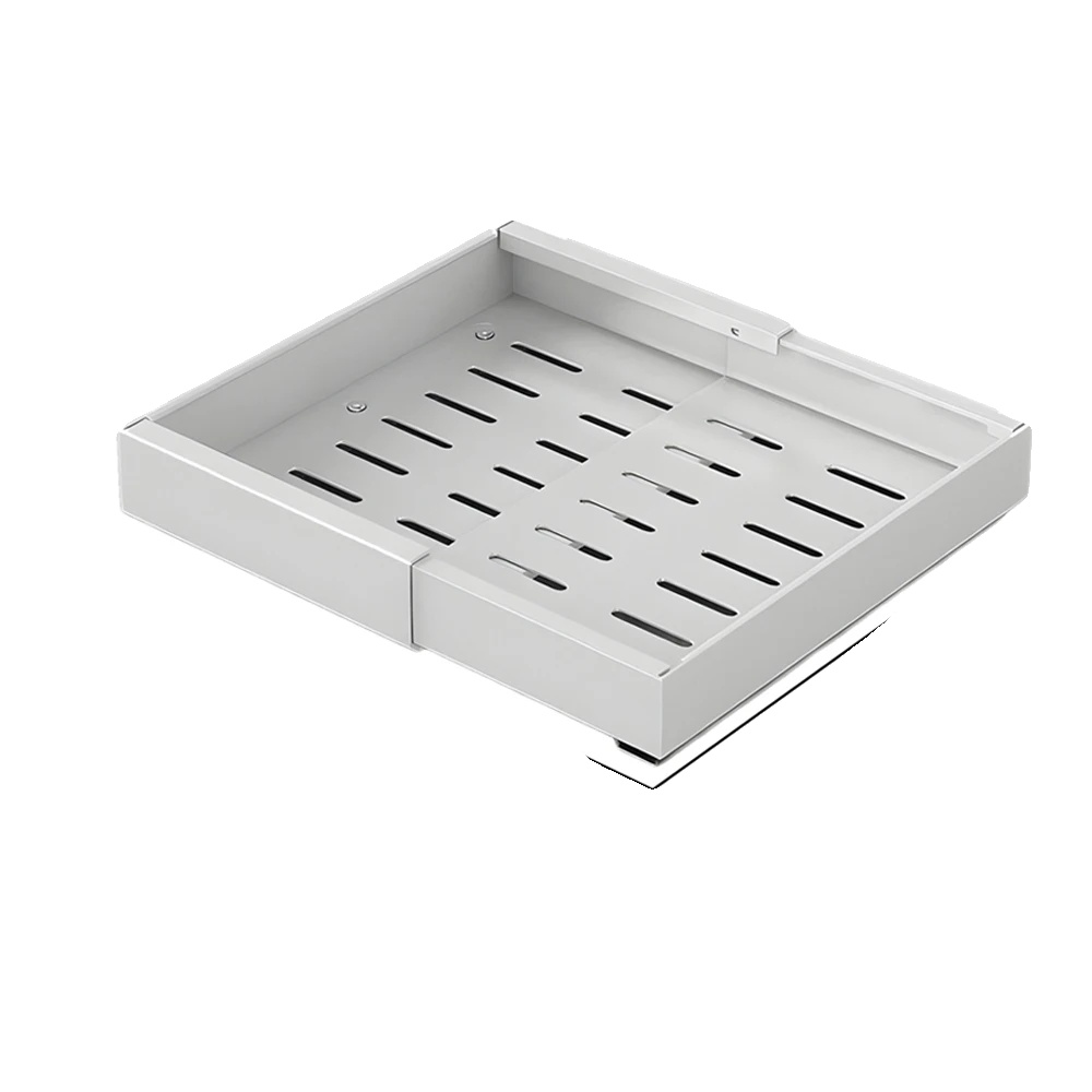 Küchenlagerungsorganisator, Verstellbare Länge, Langlebiger Edelstahl, S, 1-stufig