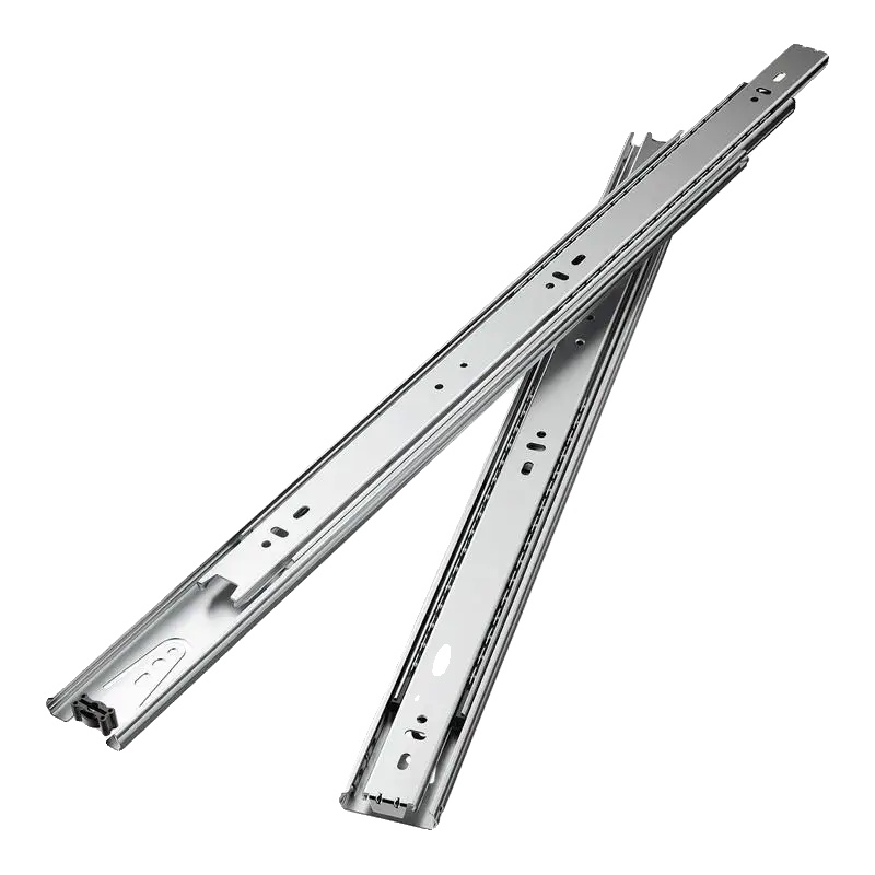 Schubladenschienen, Seitenmontage-design, 45 Kg Tragfähigkeit, Silber