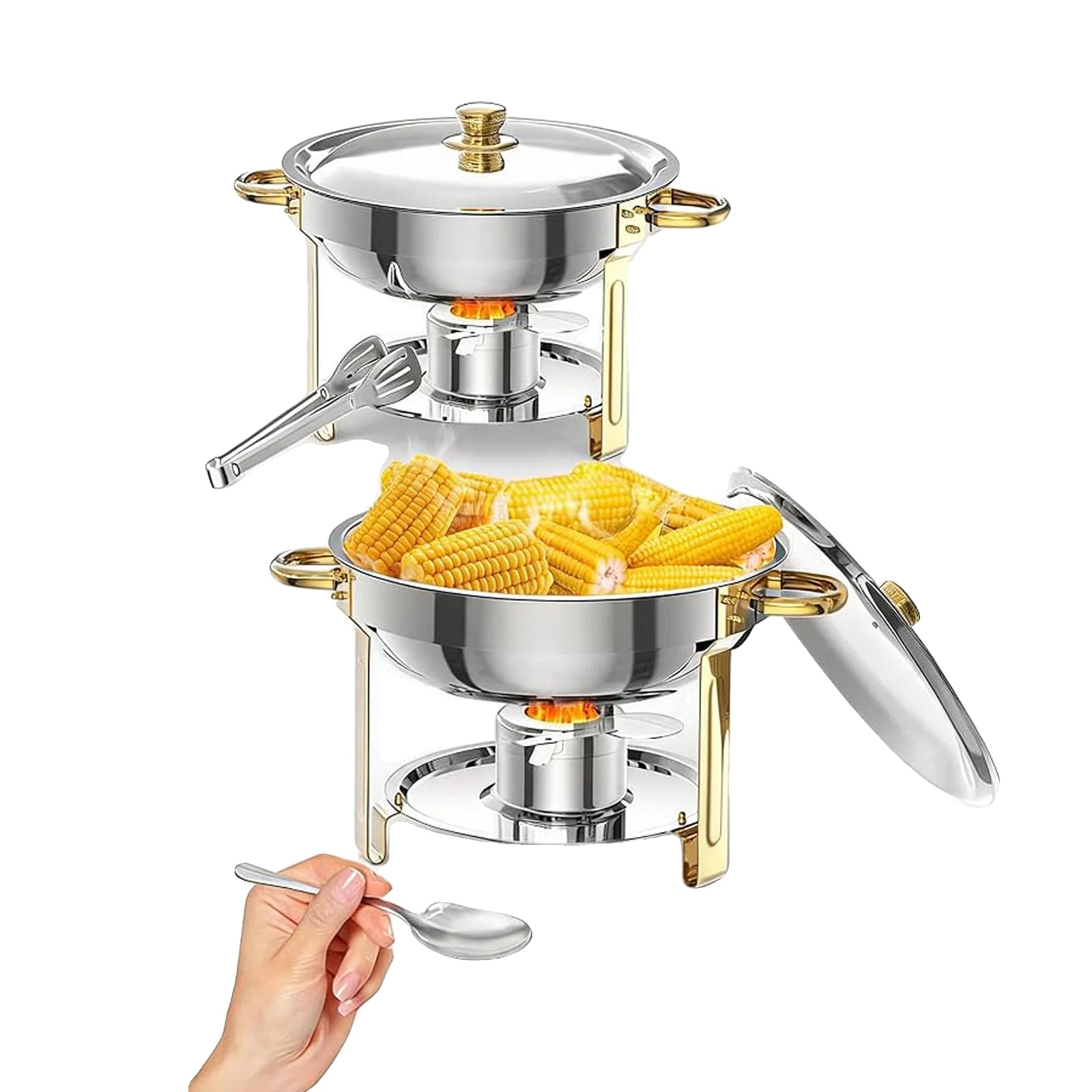 Chafing Dish, 5 Quart Kapazität, Edelstahlkonstruktion, 2stück