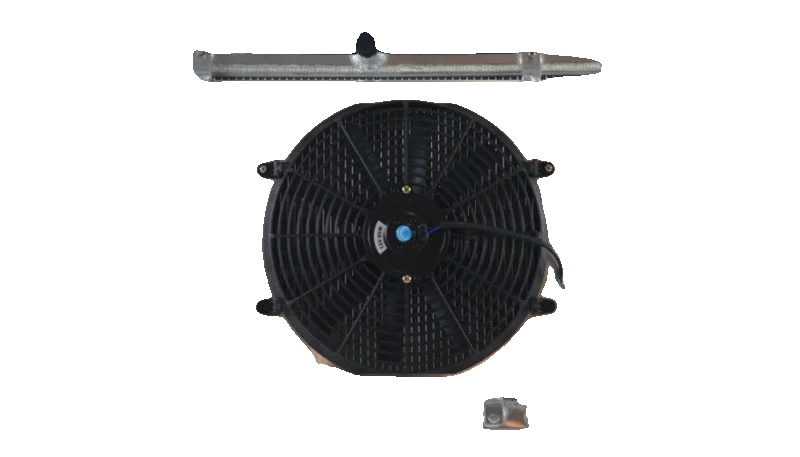 Kühler, Kernmaß 16,73" X 22,42", Gesamtmaß 22,4" X 22,95", Einlass/auslass 1,26", 2 Reihen, Kompatibilität Daihatsu Terios J1