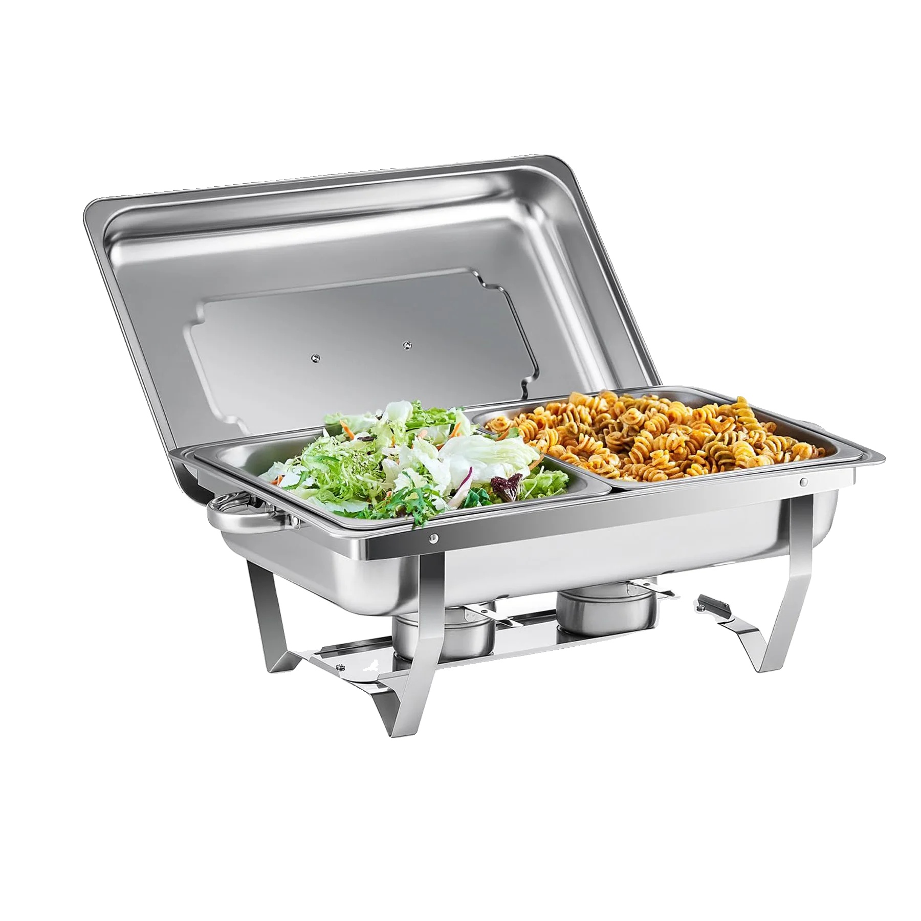 Chafing Dish, Edelstahl, Effiziente Wärmehaltung, Silber