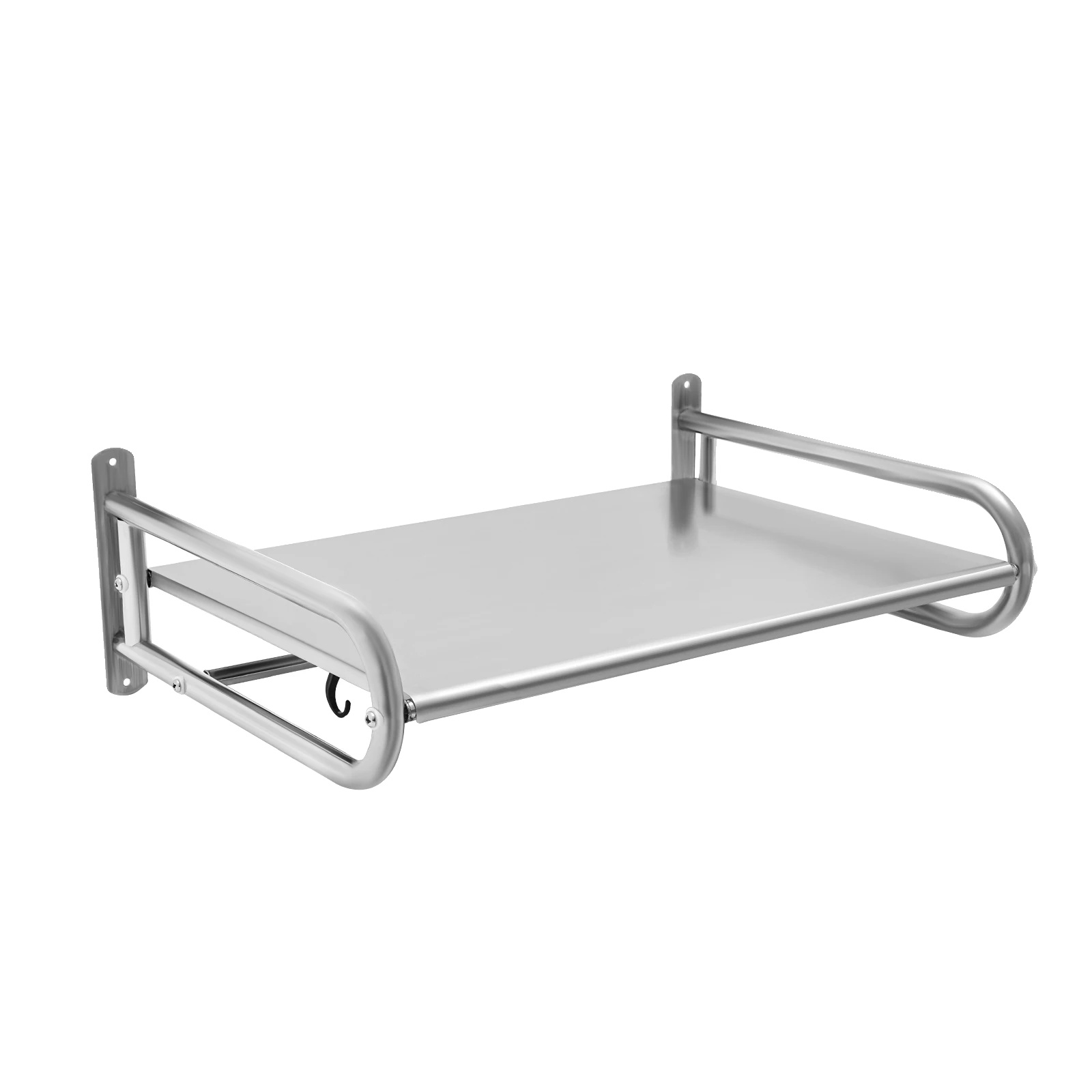 Mikrowellenregal, Edelstahl, Platzsparender Organizer, Silber