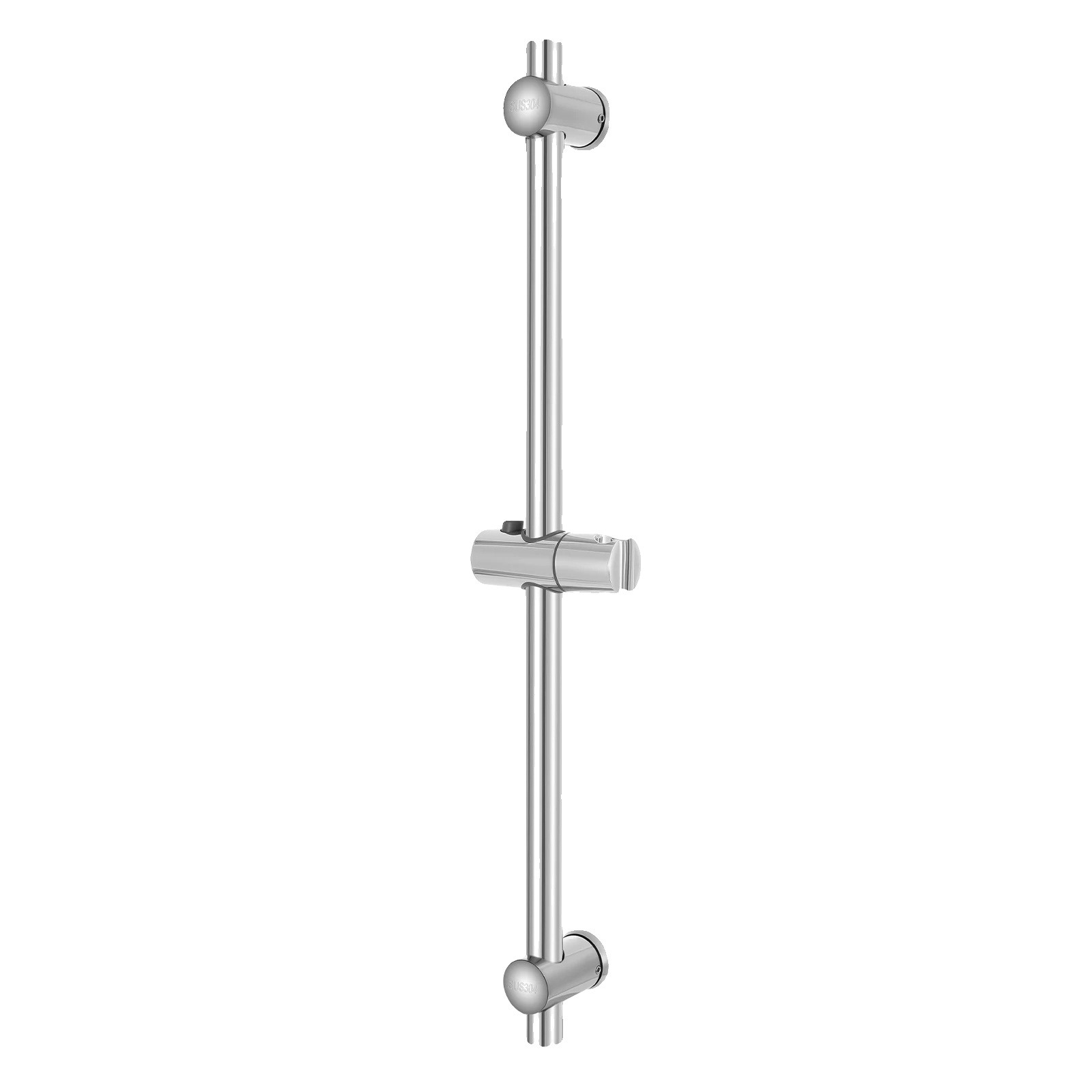 Duschgleitschiene, Verstellbare Höhe, 360° Drehbares Design, Silber