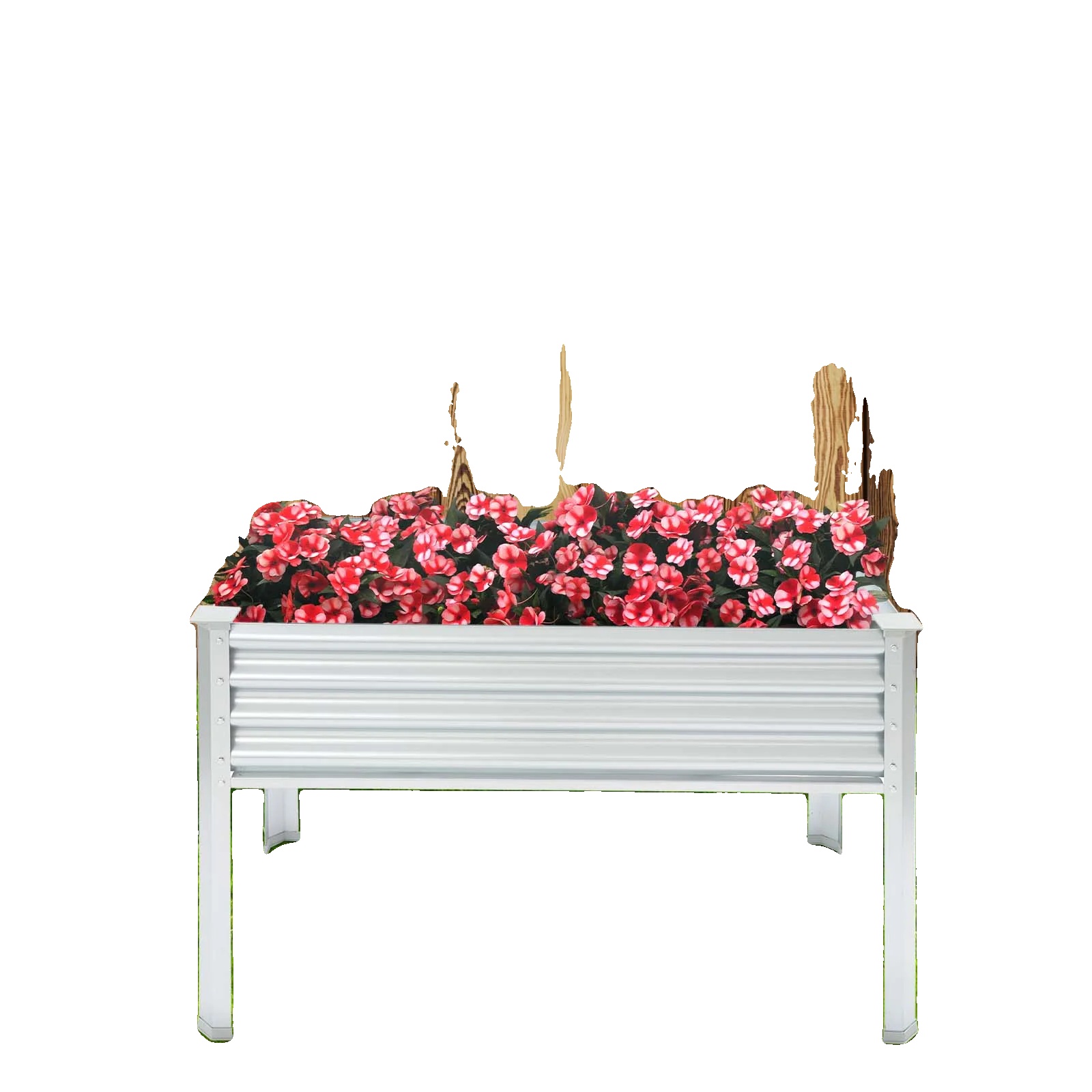 Hochbeet, Eisenmaterial, Abmessungen 1206080cm, Freistehend, Tragfähigkeit 60-80kg, Rechteckige Form