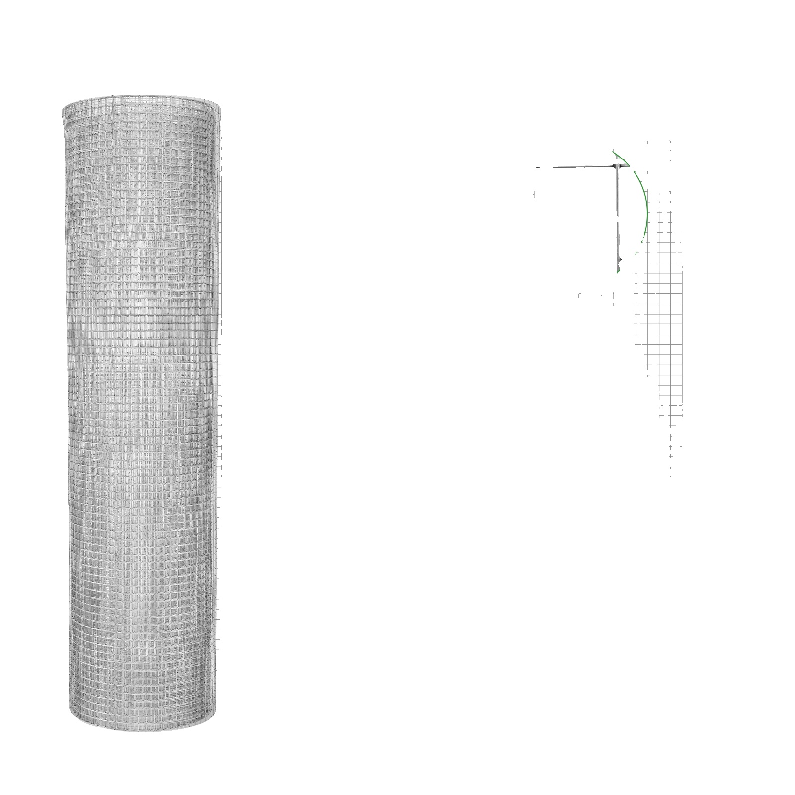 Metall-drahtgitterzaun, Rostfreie Haltbarkeit, Vielseitige Installation, 1x25m