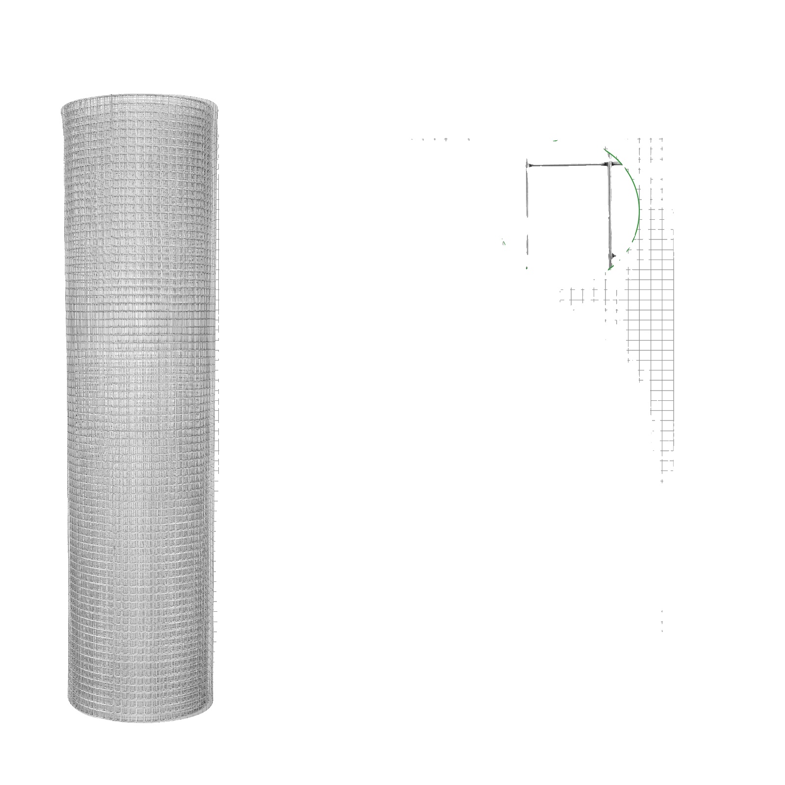 Metall-drahtgitterzaun, Rostfreie Haltbarkeit, Vielseitige Installation, 1x5m