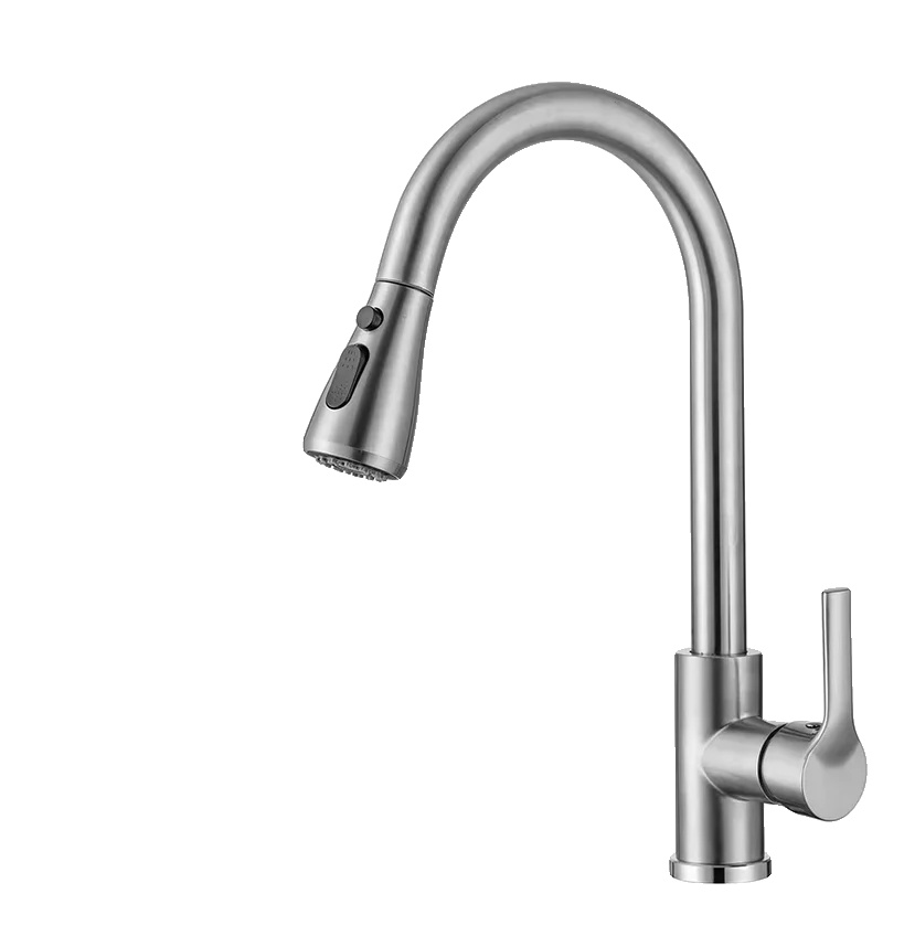 Küchenarmatur, Ausziehbare Auslauf, Einhebel, 04043nb, G1/2-b