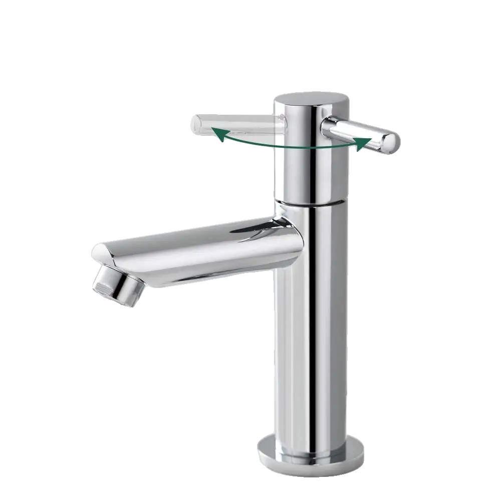 Kaltwasserhahn, 304 Edelstahl, Ergonomisches Design, Chrom, Edelstahl, G3/8