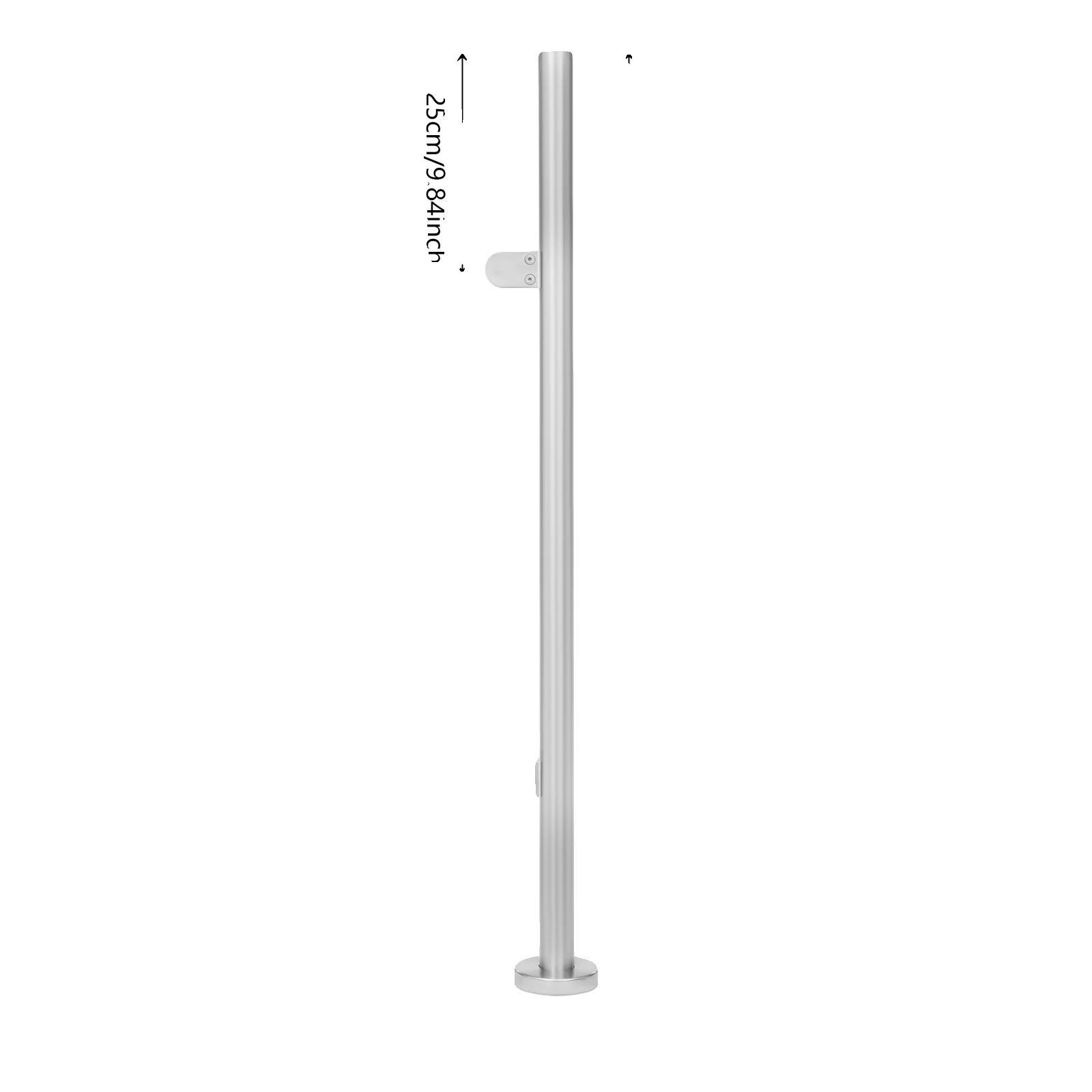 Eckpfosten, 316 Edelstahl, Modernes Design, Silber
