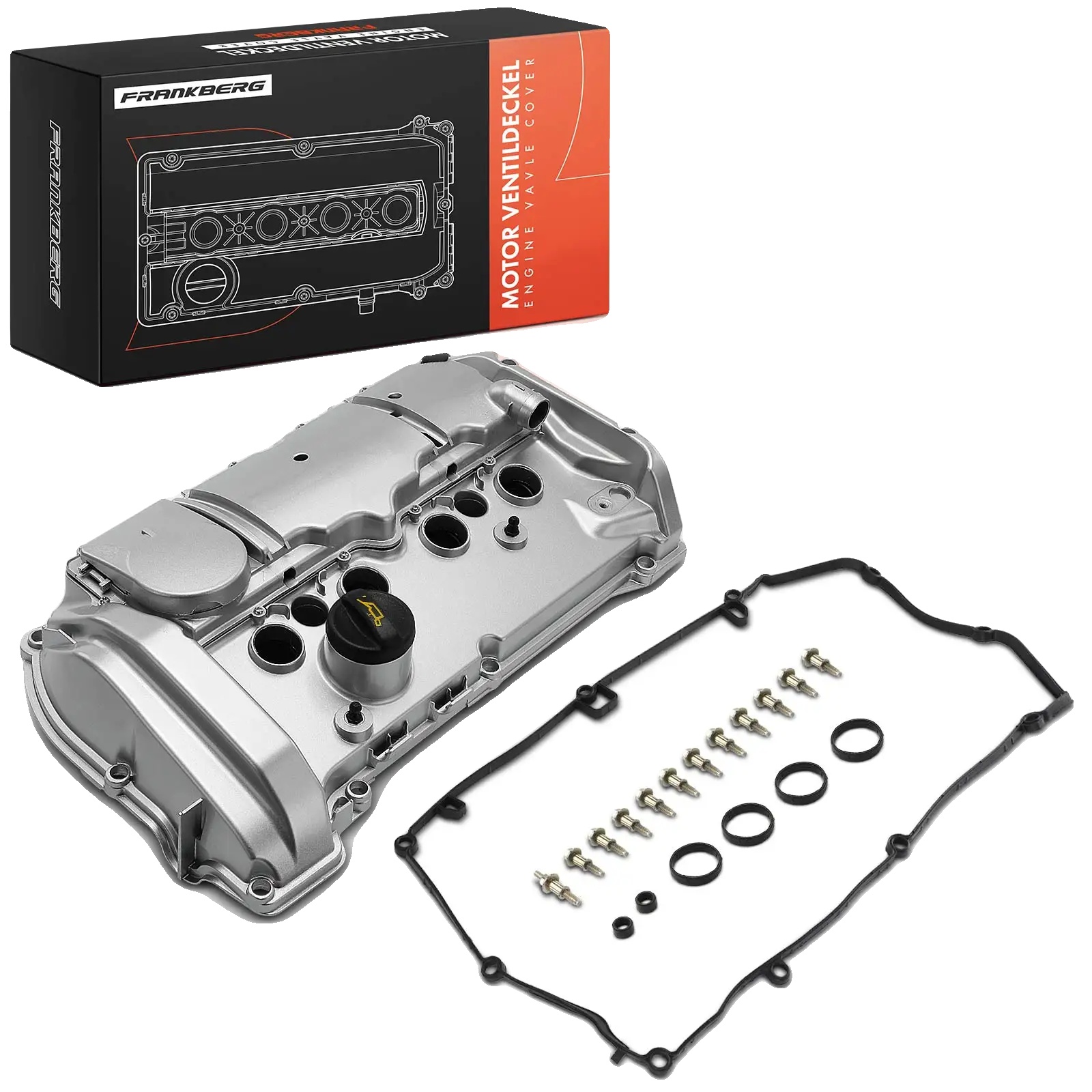 Ventildeckel, Aluminium, Kompatibel Mit Mini-fahrzeugen, Kompatibel Mit Verschiedenen Automodellen, Entlüftungsventil, Einschließlich Dichtungsset Und