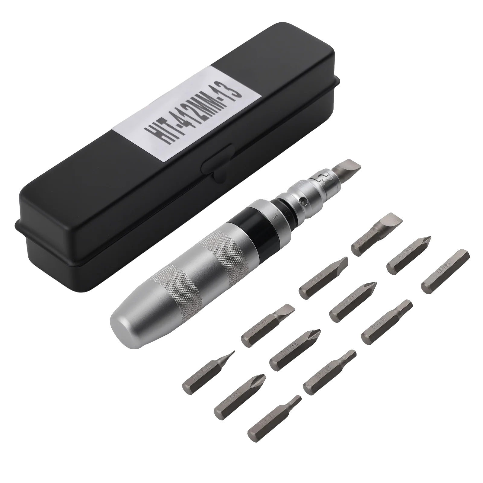 Schlagschrauber-bit-set, 1/2 Zoll Größe, 13 Teile, Chrom 40cr Stahl, Quadratantrieb-design, Kompatibilität Mit Standard-elektrowerkzeugen