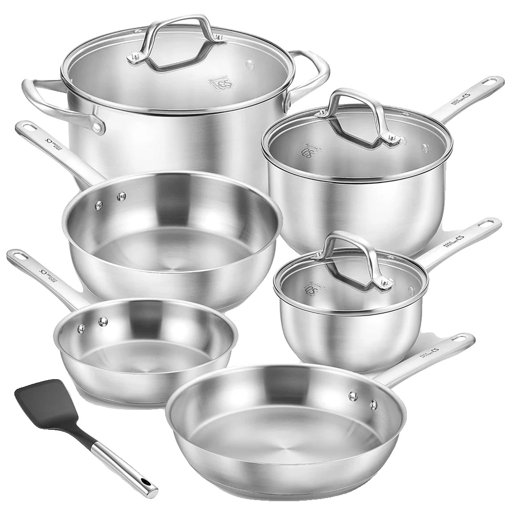 Kochgeschirrset, 10-teilig, Induktionsgeeignet, 10pcs